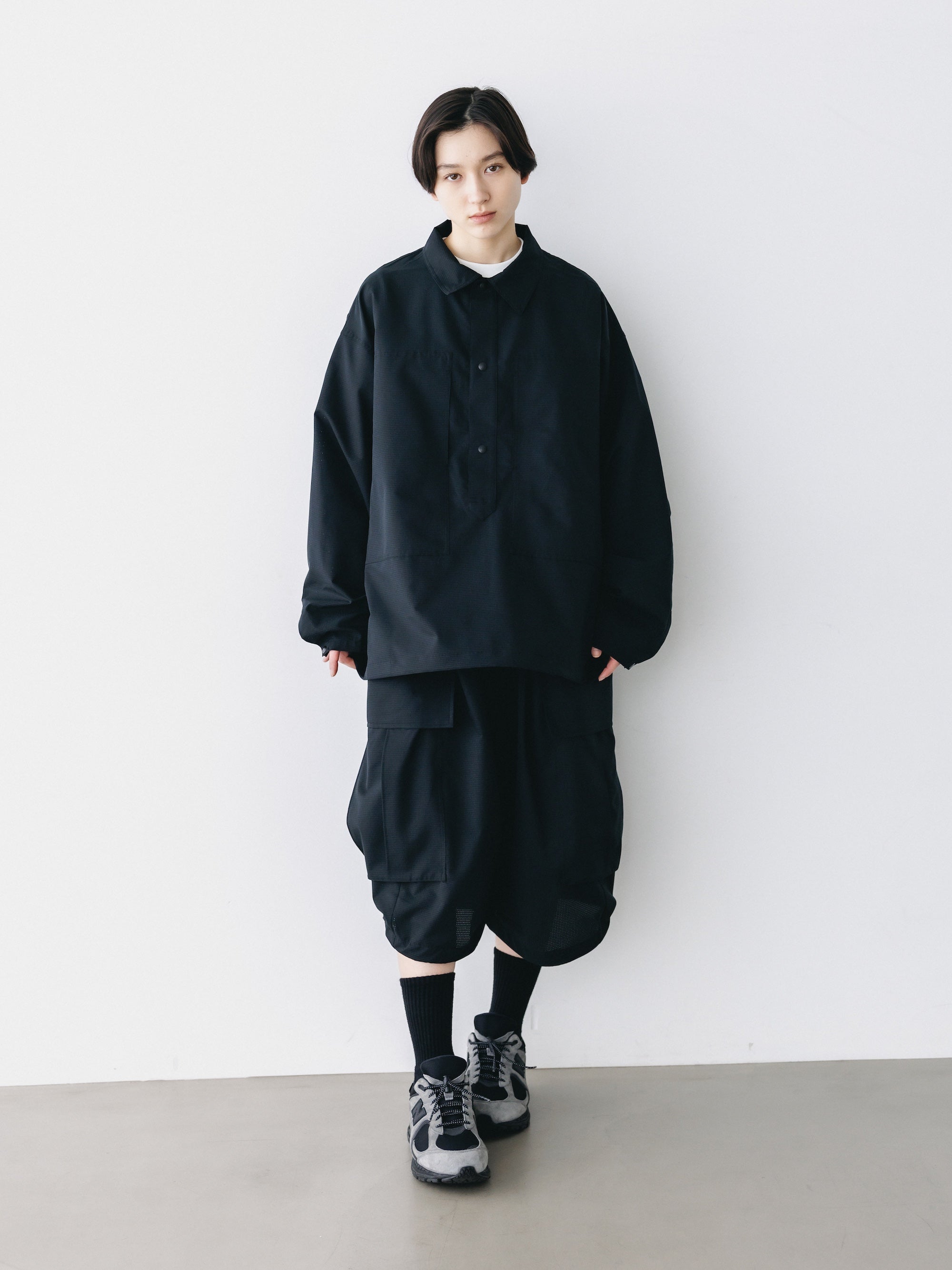 【4.11 SAT 20:00- IN STOCK】COOLDOTS® CITY MEGA POCKET BALLOON CARGO HALF PANTS (BLACK)