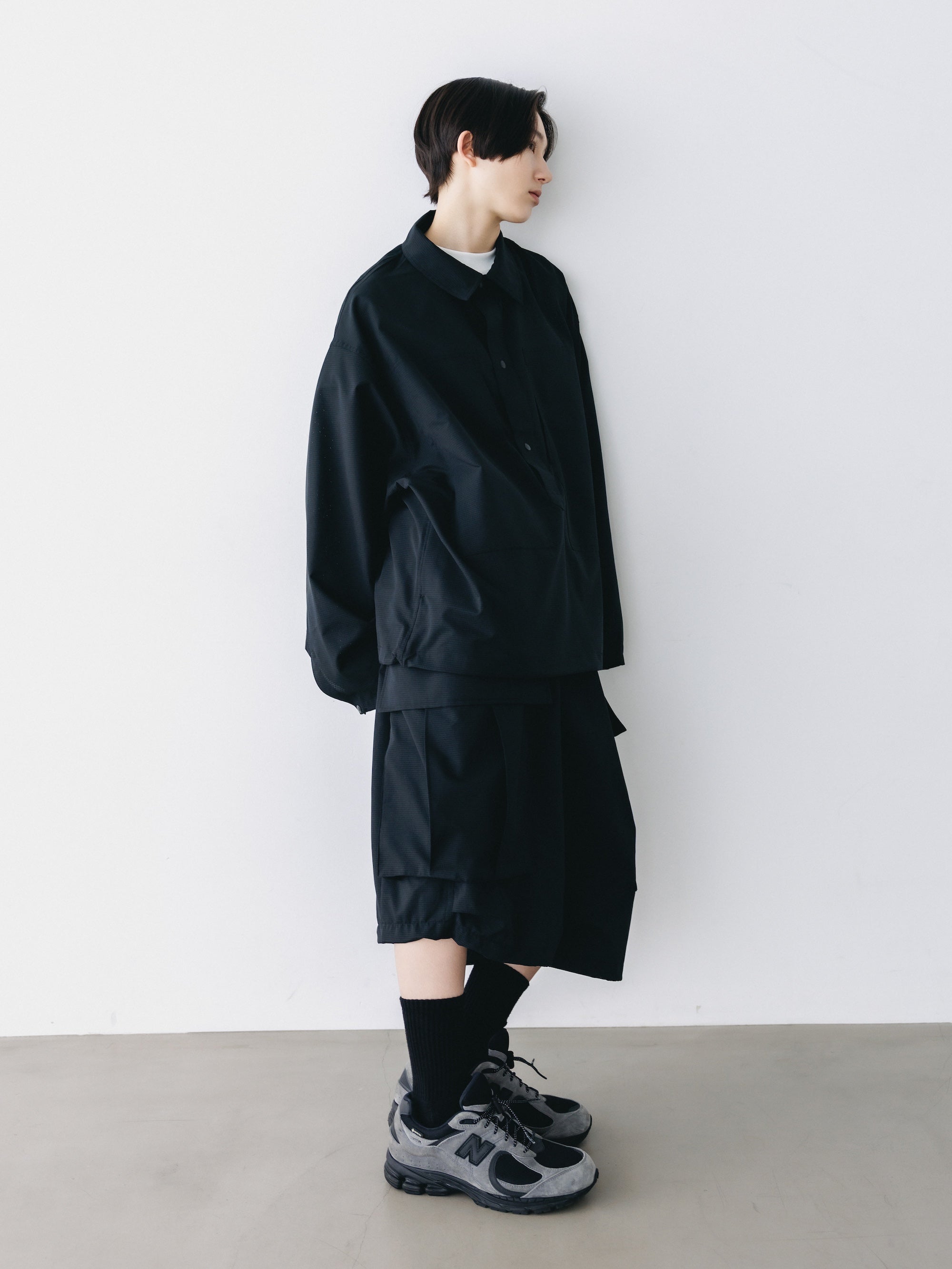 COOLDOTS® CITY MEGA POCKET BALLOON CARGO HALF PANTS (BLACK)
