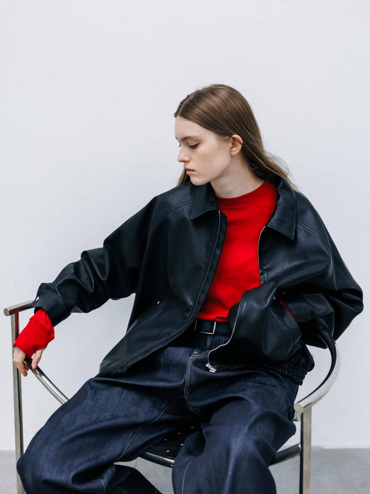 【9.16 WED 20:00- IN STOCK】SYNTHETIC SKIN-TEX CITY UNIFORM UTILITY JACKET(BLACK)