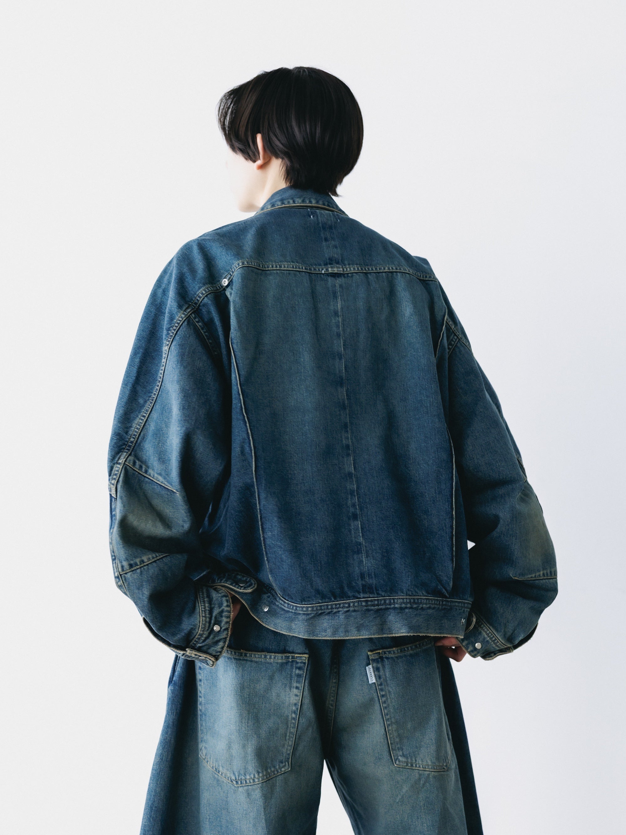 10.10 SAT 20:00- IN STOCK】 VINTAGE DYED SELVEDGE DENIM FUTURE TRUCKER