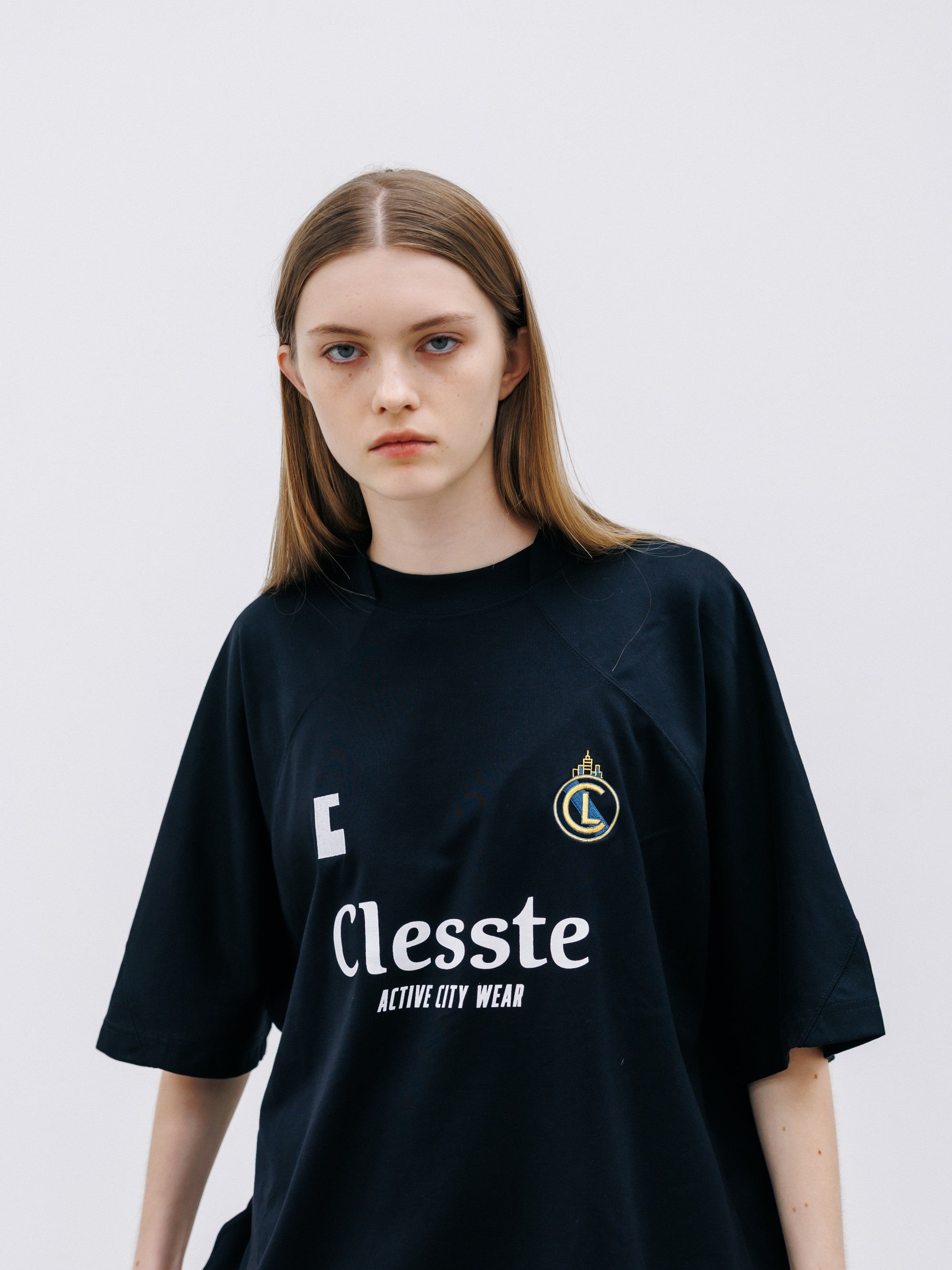 【8.29 SAT 20:00- IN STOCK】EMBROIDERED GAME S/S T-SHIRT WITH DRAWSTRINGS (BLACK)