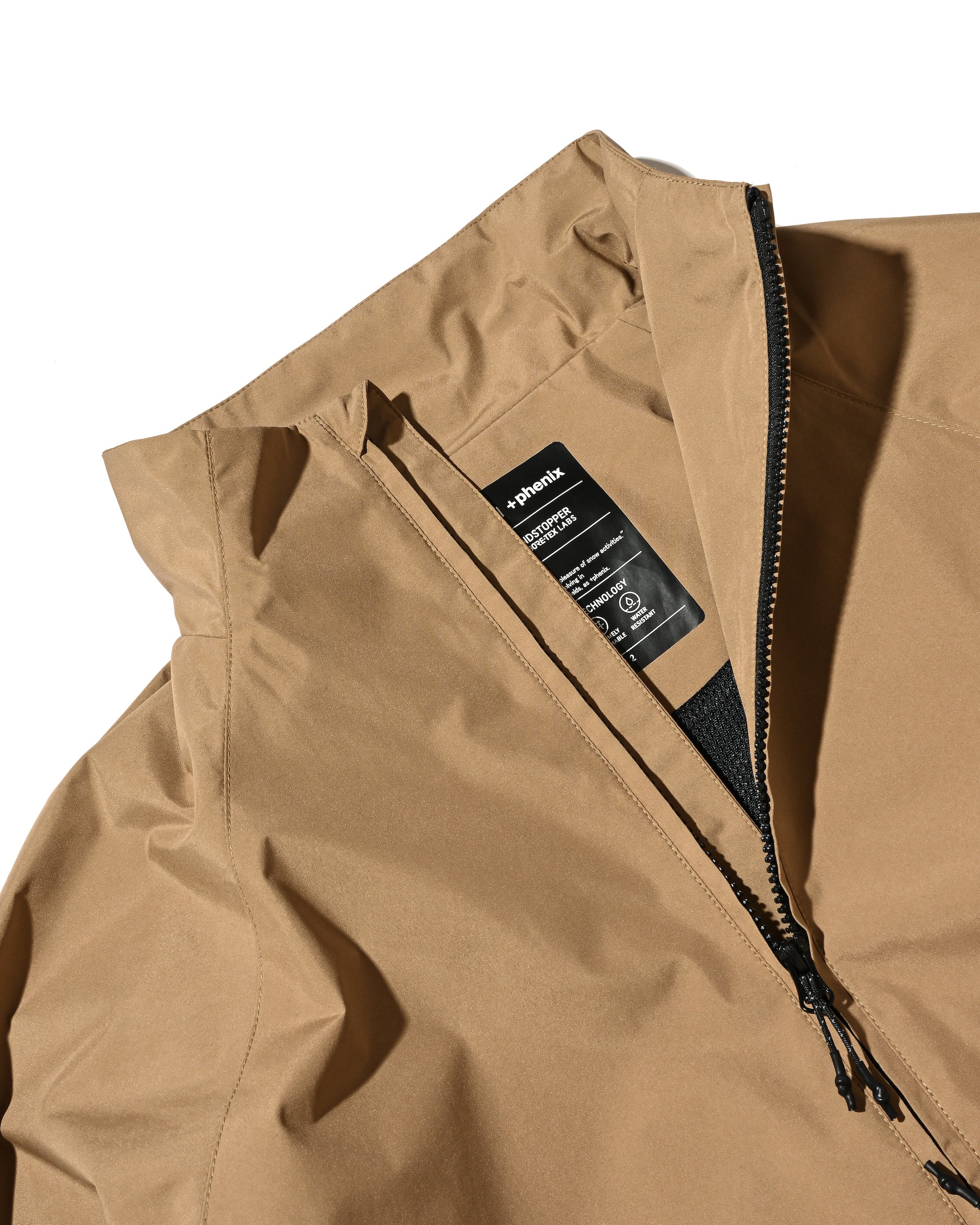 +PHENIX WINDSTOPPER® BY GORE-TEX LABS CITY CORE STAND JACKET (CAMEL BEIGE)