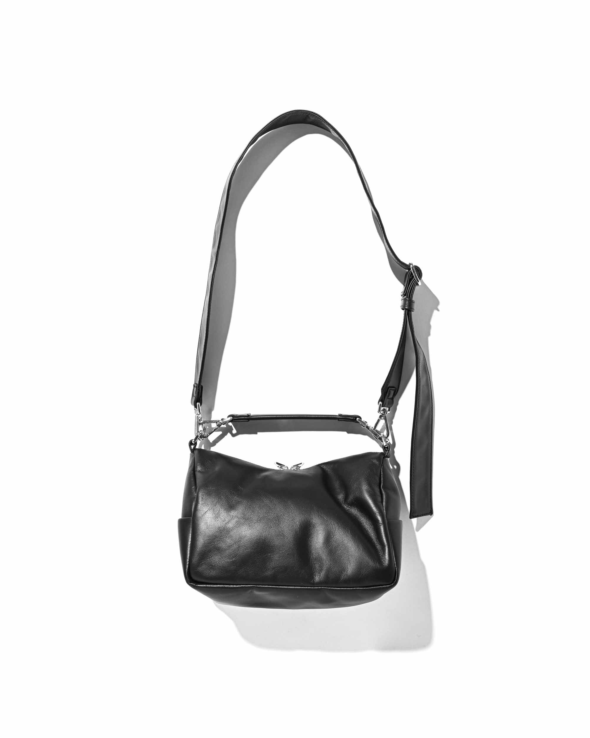 LEATHER DAYOFF BAG MINI (BLACK)
