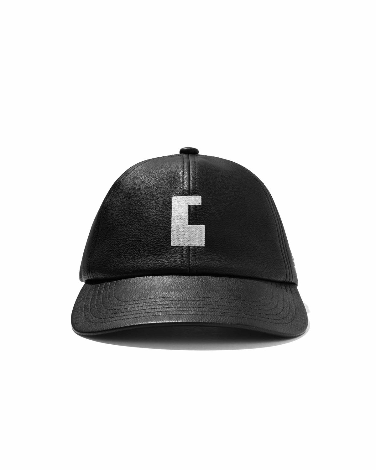 【9.16 WED 20:00- IN STOCK】"C"SYNTHETIC SKIN-TEX CITY CAP (BLACK)