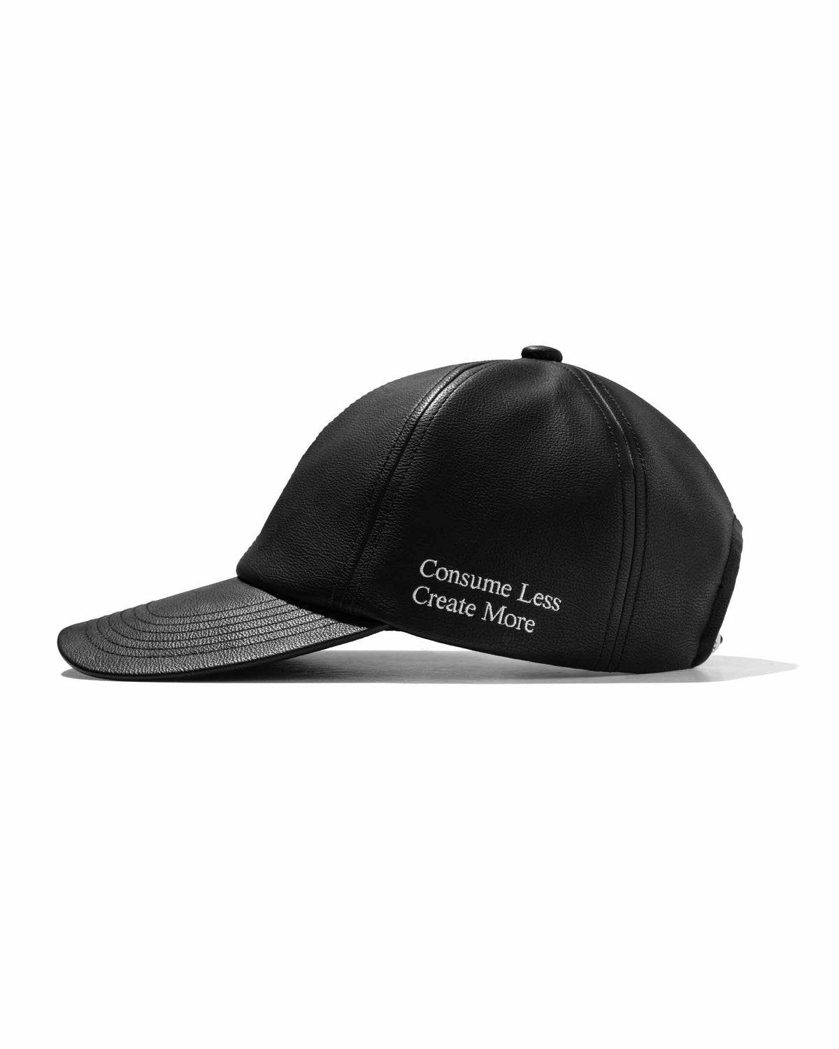 【9.16 WED 20:00- IN STOCK】"C"SYNTHETIC SKIN-TEX CITY CAP (BLACK)