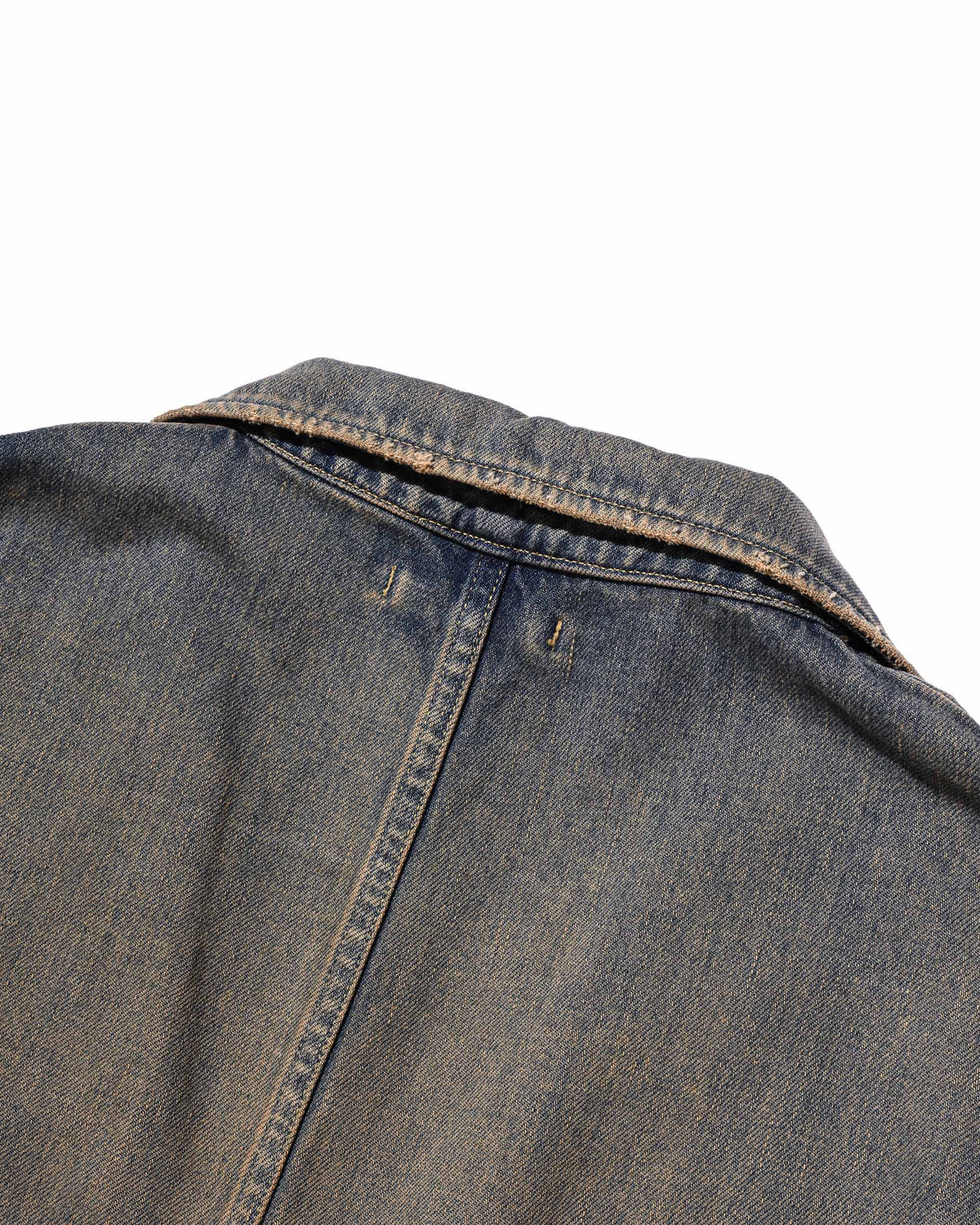【9.19 SAT 20:00- IN STOCK】VINTAGE DYED SELVEDGE DENIM CITY WORKER TAILORED JACKET (VINTAGE BEIGE)