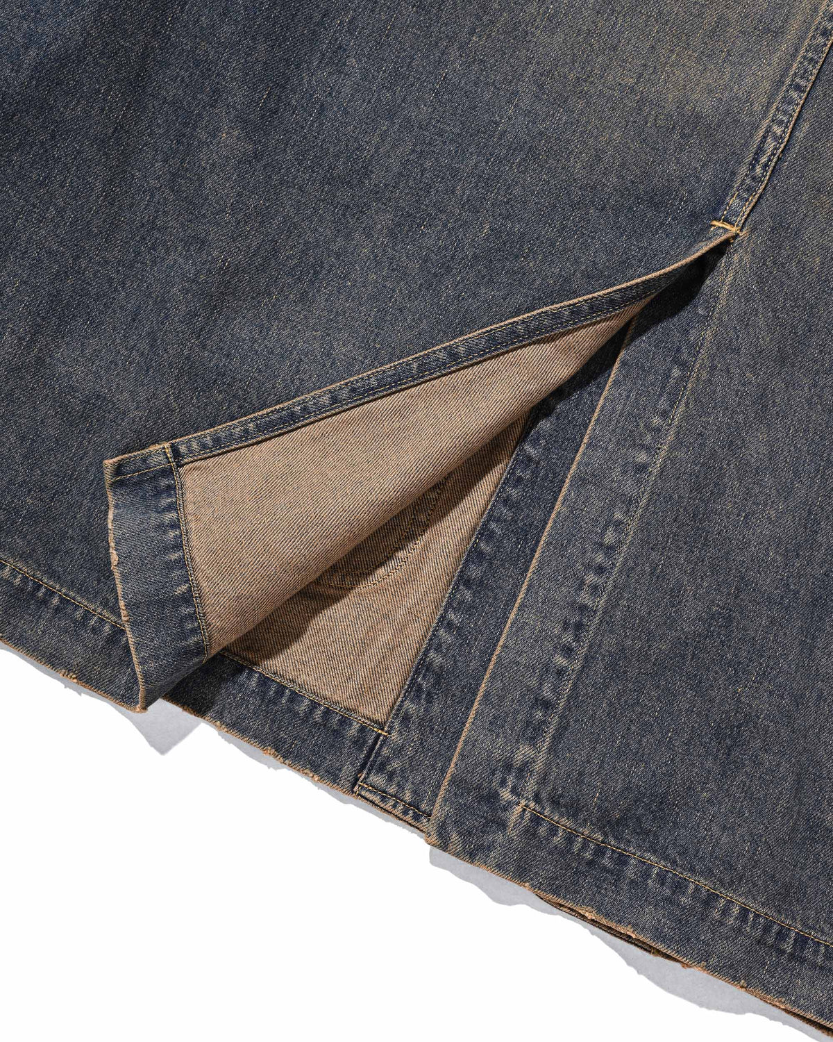 【9.19 SAT 20:00- IN STOCK】VINTAGE DYED SELVEDGE DENIM CITY WORKER TAILORED JACKET (VINTAGE BEIGE)