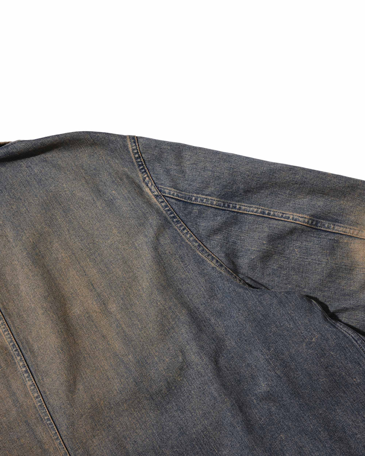 【9.19 SAT 20:00- IN STOCK】VINTAGE DYED SELVEDGE DENIM CITY WORKER TAILORED JACKET (VINTAGE BEIGE)