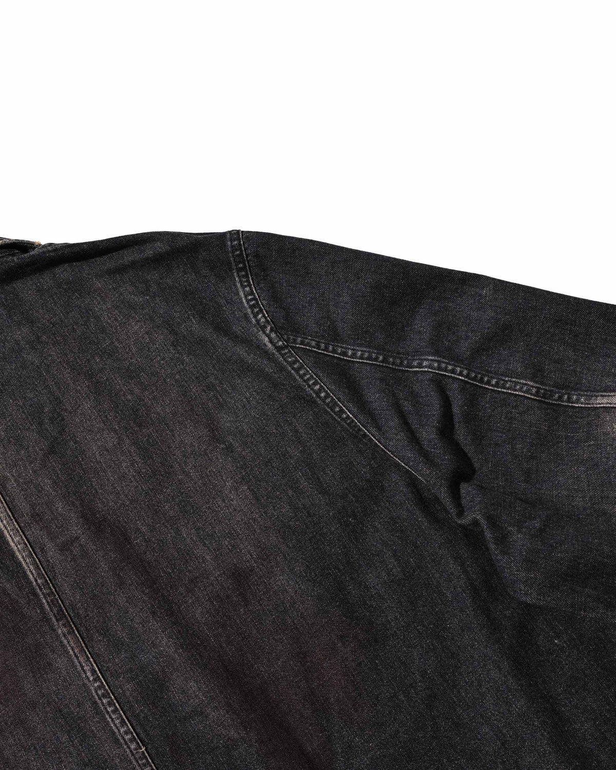 【9.19 SAT 20:00- IN STOCK】VINTAGE DYED SELVEDGE DENIM CITY WORKER TAILORED JACKET (VINTAGE BLACK)