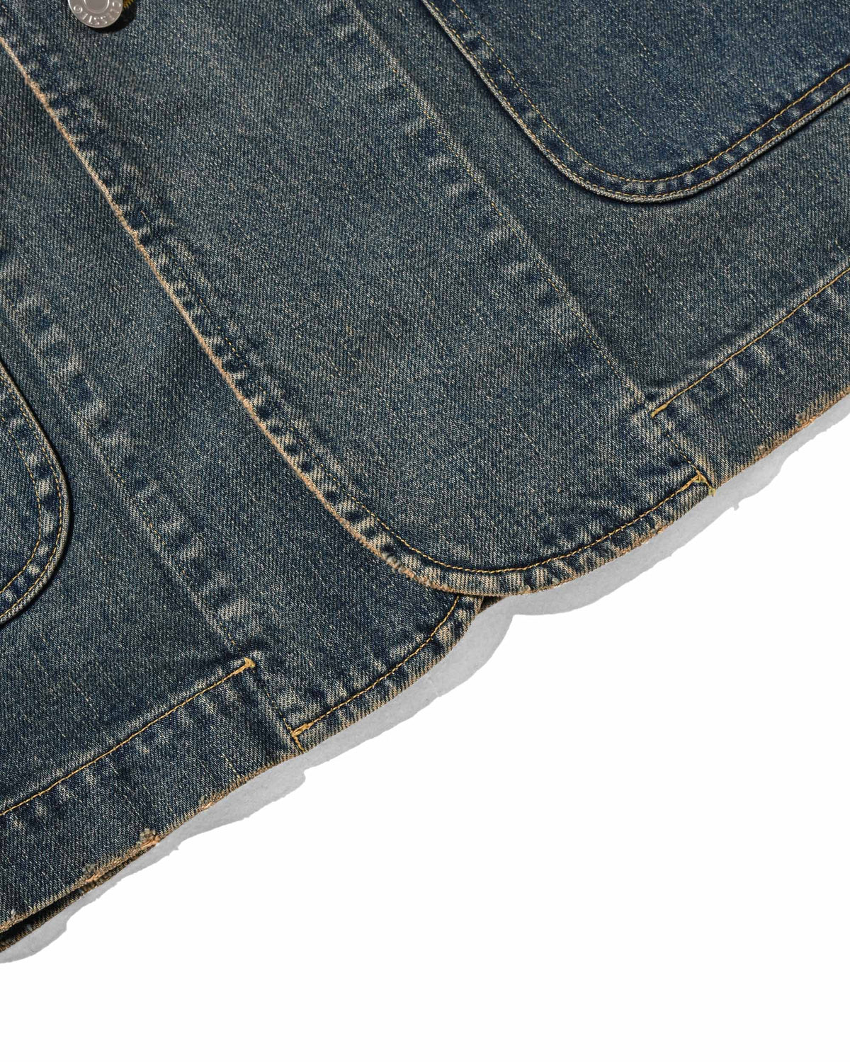 【9.19 SAT 20:00- IN STOCK】VINTAGE DYED SELVEDGE DENIM CITY WORKER TAILORED JACKET (VINTAGE INDIGO)
