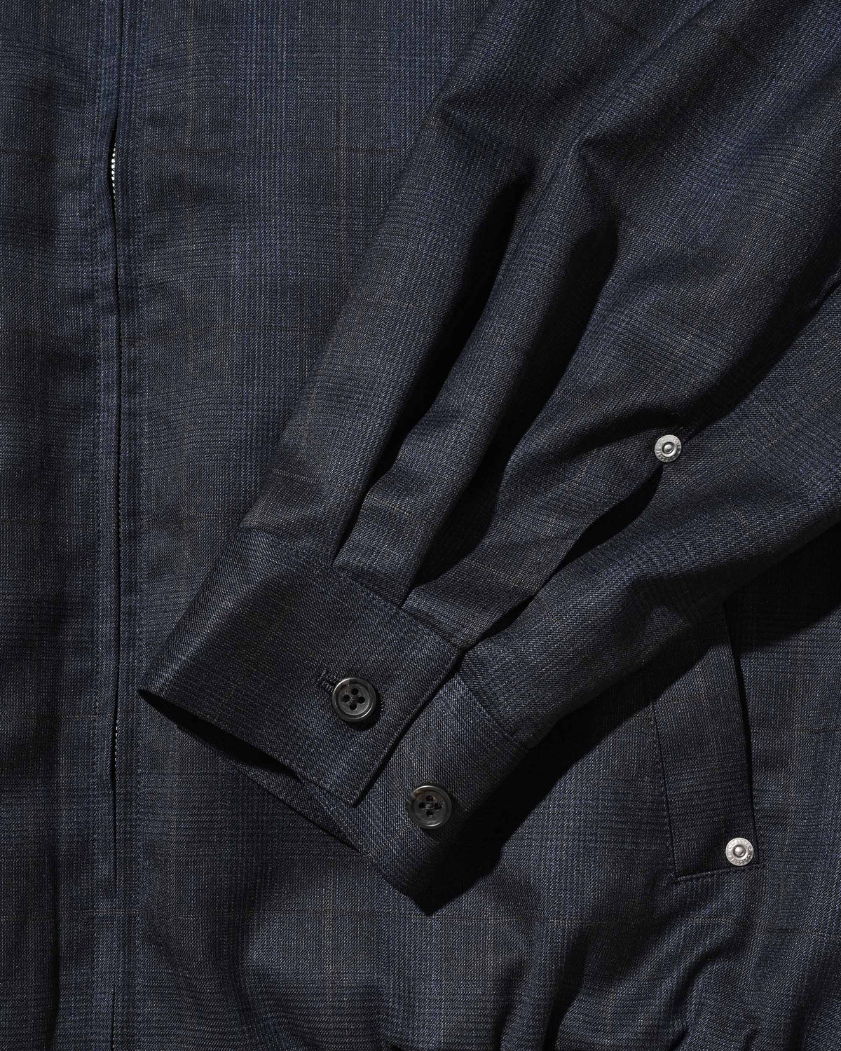 【9.30 WED 20:00- IN STOCK】WOOL GLEN PLAID CITY UTILITY JACKET (NAVY)