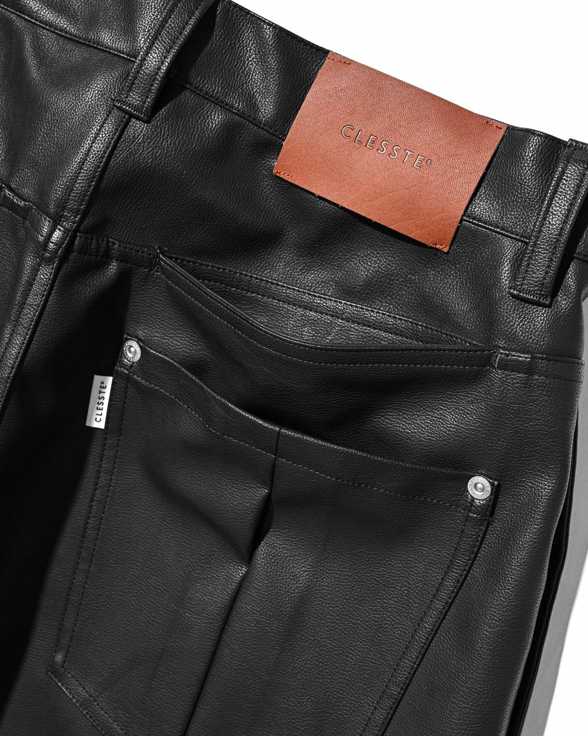【9.16 WED 20:00- IN STOCK】SYNTHETIC SKIN-TEX CITY BAGGY HALF PANTS (BLACK)