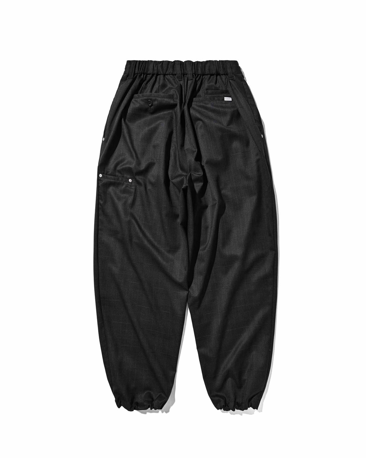 【9.30 WED 20:00- IN STOCK】WOOL GLEN PLAID CITY UNIFORM WIDE TAPERED PANTS (GRAY)