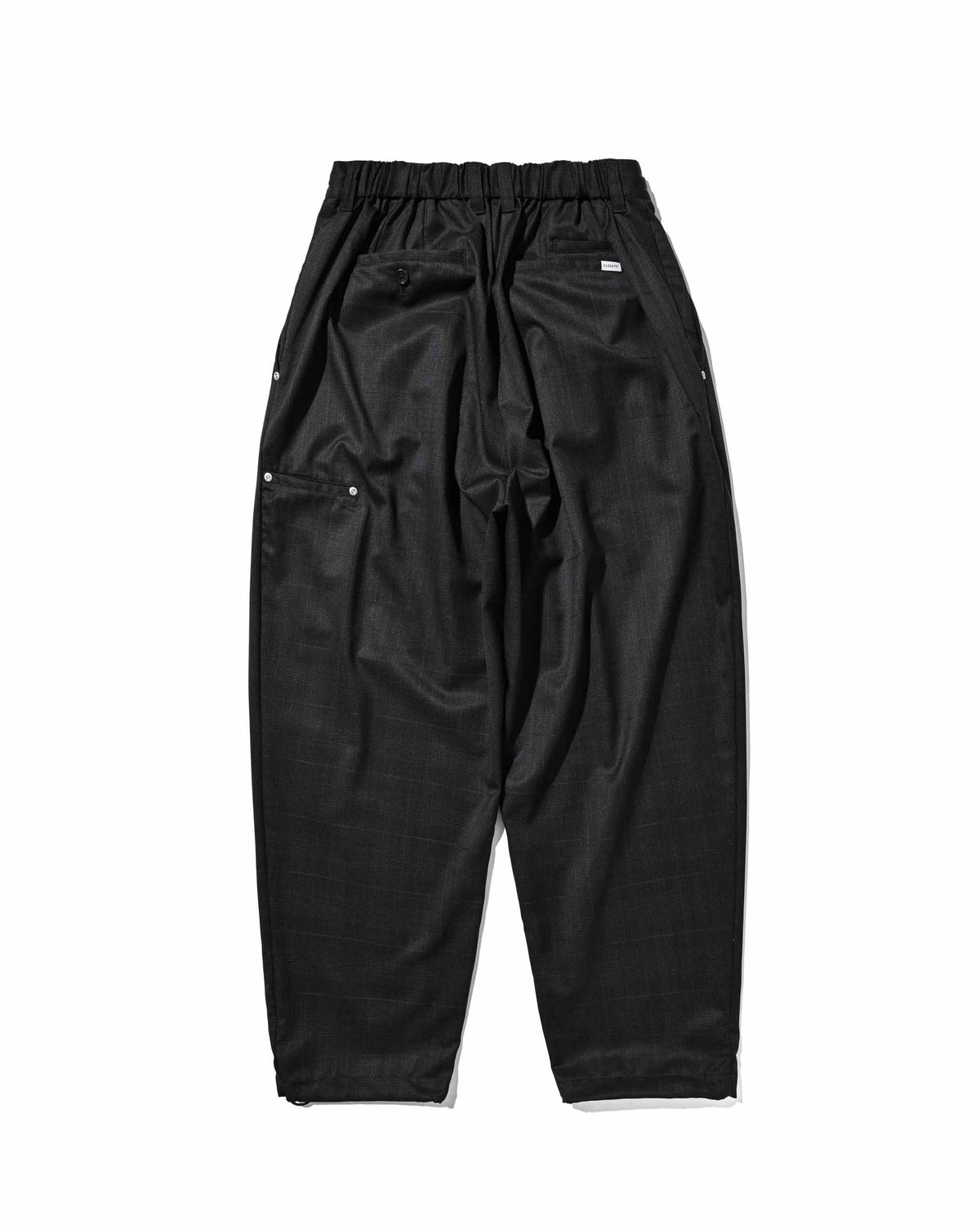 【9.30 WED 20:00- IN STOCK】WOOL GLEN PLAID CITY UNIFORM WIDE TAPERED PANTS (GRAY)
