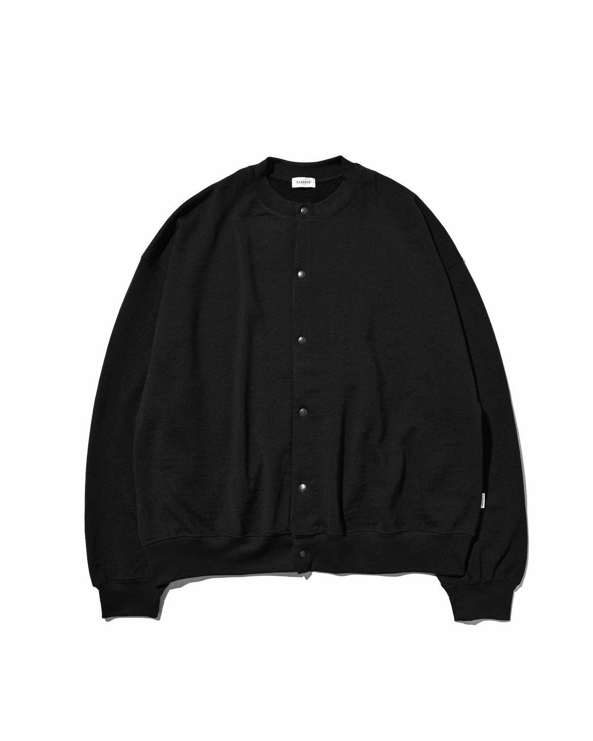 【10.14 WED 20:00- IN STOCK】 WOOL SWEAT CREW NECK CARDIGAN (BLACK)