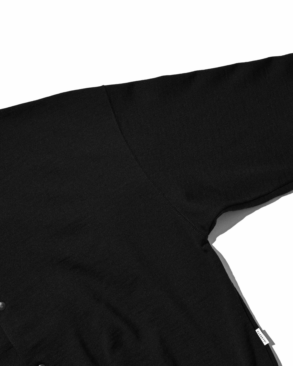 【10.14 WED 20:00- IN STOCK】 WOOL SWEAT CREW NECK CARDIGAN (BLACK)
