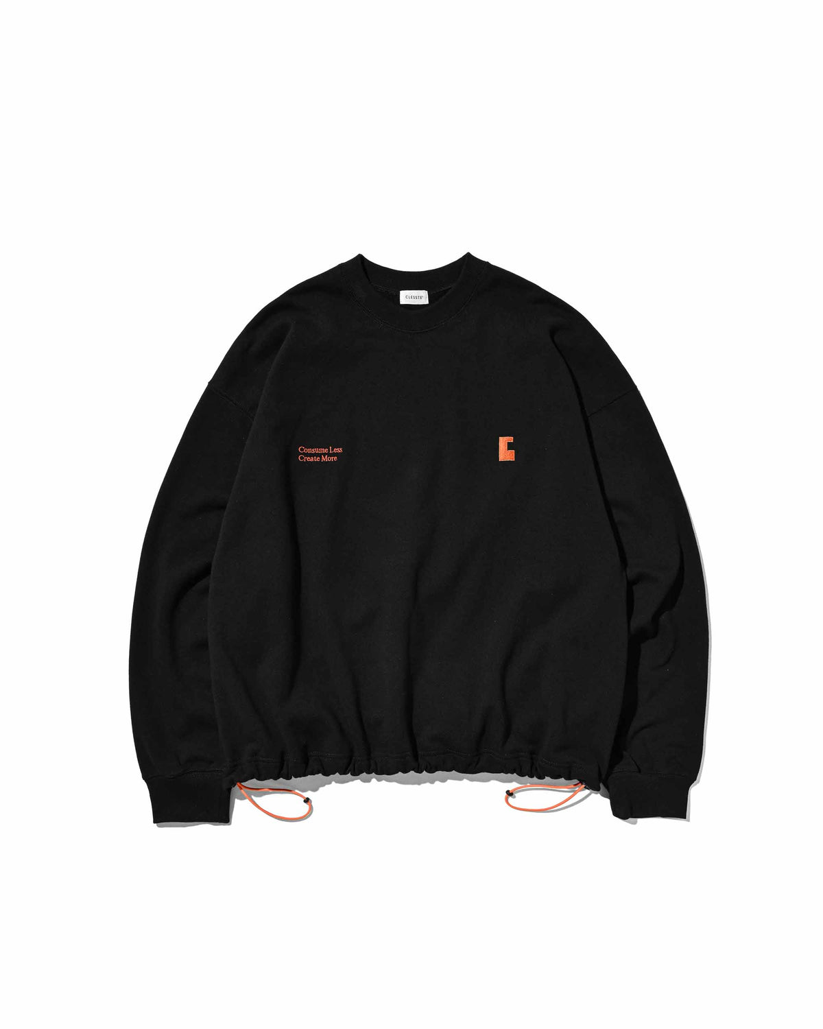 【9.23 WED 20:00- IN STOCK】"C×CONCEPT" SWEATSHIRT WITH DRAWSTRINGS (BLACK)