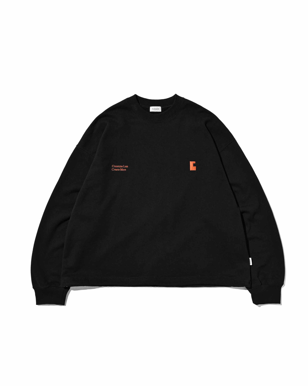 【9.23 WED 20:00- IN STOCK】"C×CONCEPT" SWEATSHIRT WITH DRAWSTRINGS (BLACK)