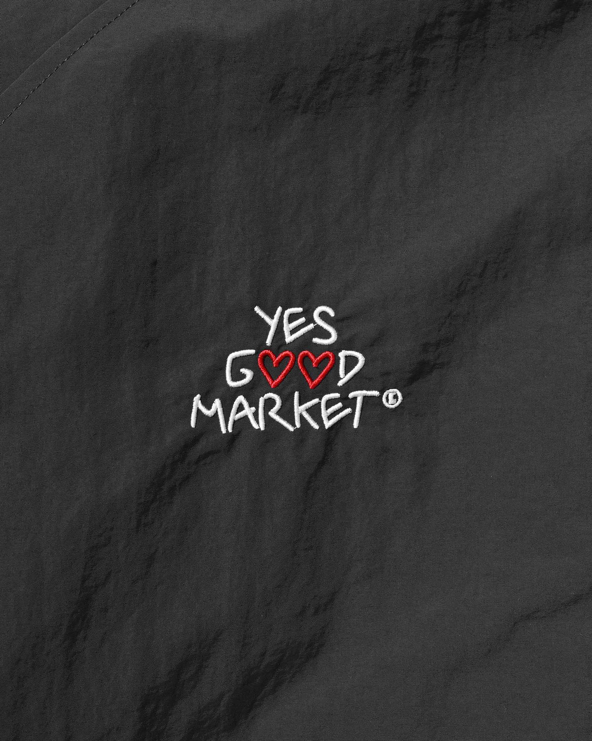 【10.4 SUN 20:00- IN STOCK】【LIMITED】 “YES G♡♡D MARKET" ACTIVE CITY UNIFORM UTILITY JACKET (GRAY)
