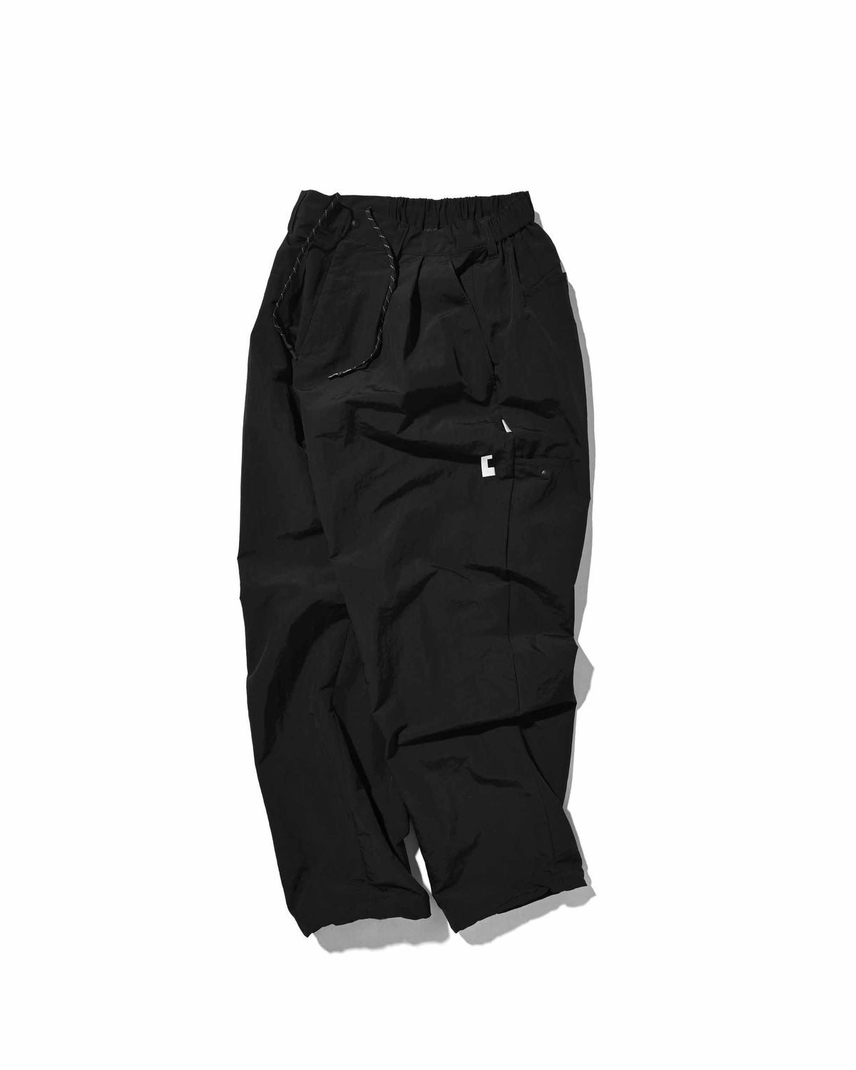 【10.4 SUN 20:00- IN STOCK】【LIMITED】 “YES G♡♡D MARKET" ACTIVE CITY UNIFORM WIDE TAPERED PANTS (BLACK)