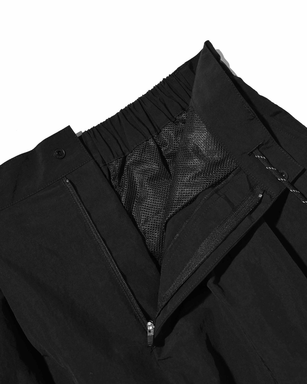 【10.4 SUN 20:00- IN STOCK】【LIMITED】 “YES G♡♡D MARKET" ACTIVE CITY UNIFORM WIDE TAPERED PANTS (BLACK)