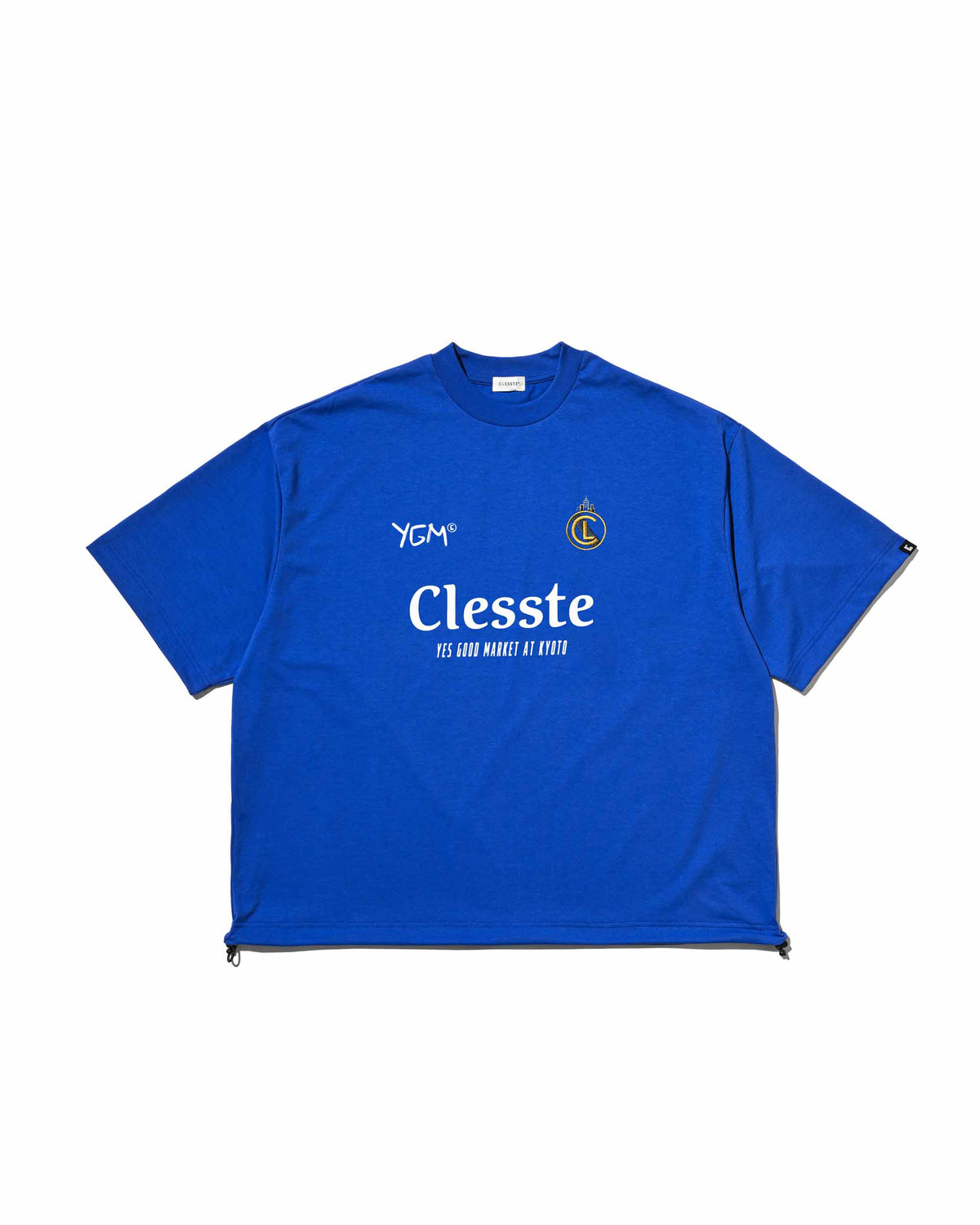 【10.4 SUN 20:00- IN STOCK】【LIMITED】 “YES GOOD MARKET" CITY S/S GAME T-SHIRT WITH DRAWSTRINGS (BLUE)