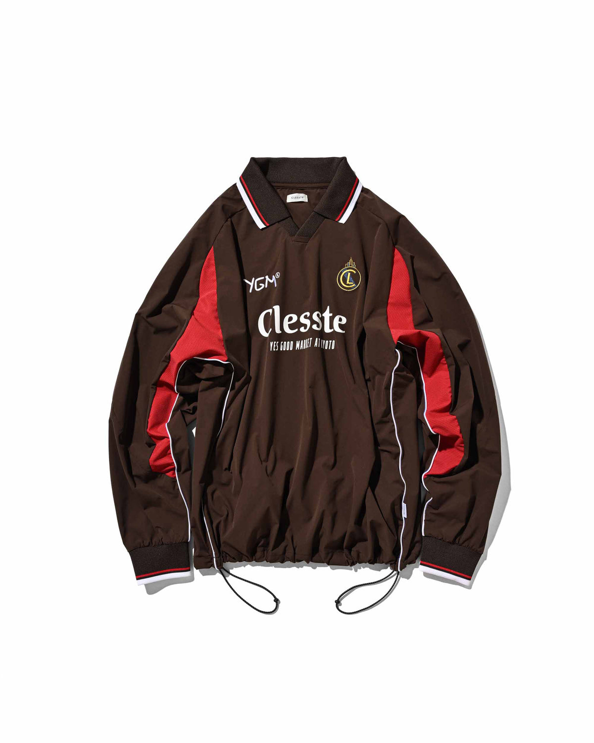 【10.4 SUN 20:00- IN STOCK】【LIMITED】 “YES GOOD MARKET" ACTIVE CITY L/S GAME SHIRT (BROWN)