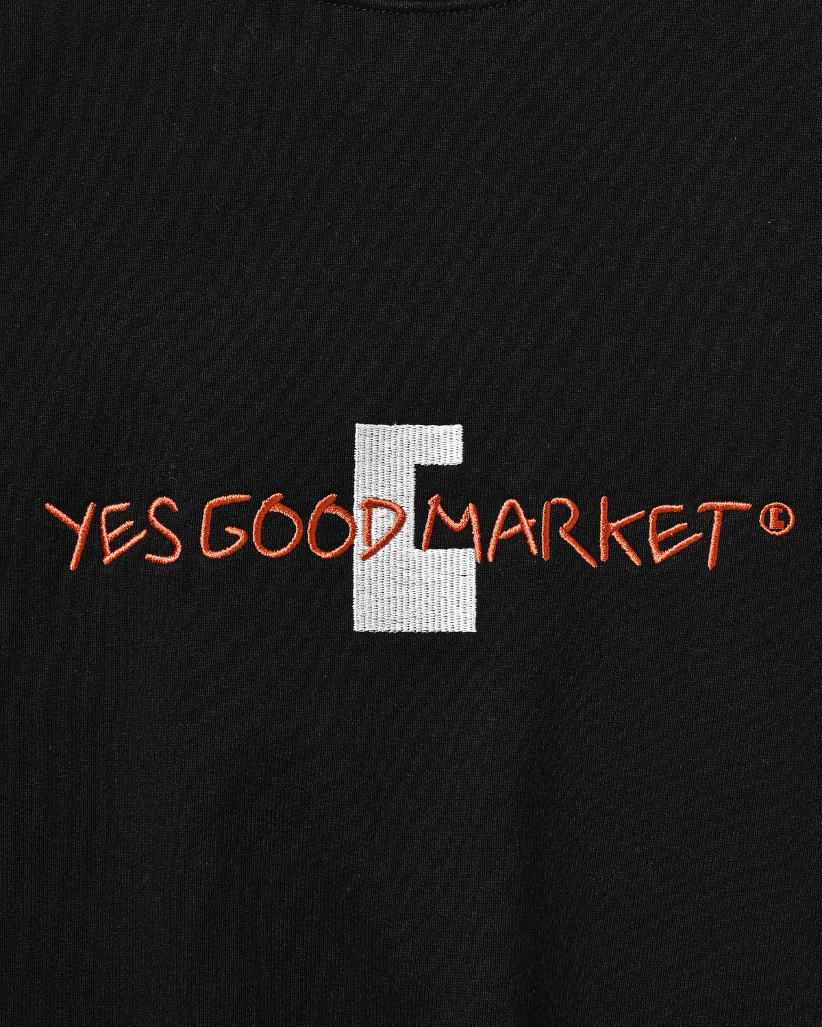 【10.4 SUN 20:00- IN STOCK】【LIMITED】 “C×YES GOOD MARKET"  L/S SWEATSHIRT (BLACK)