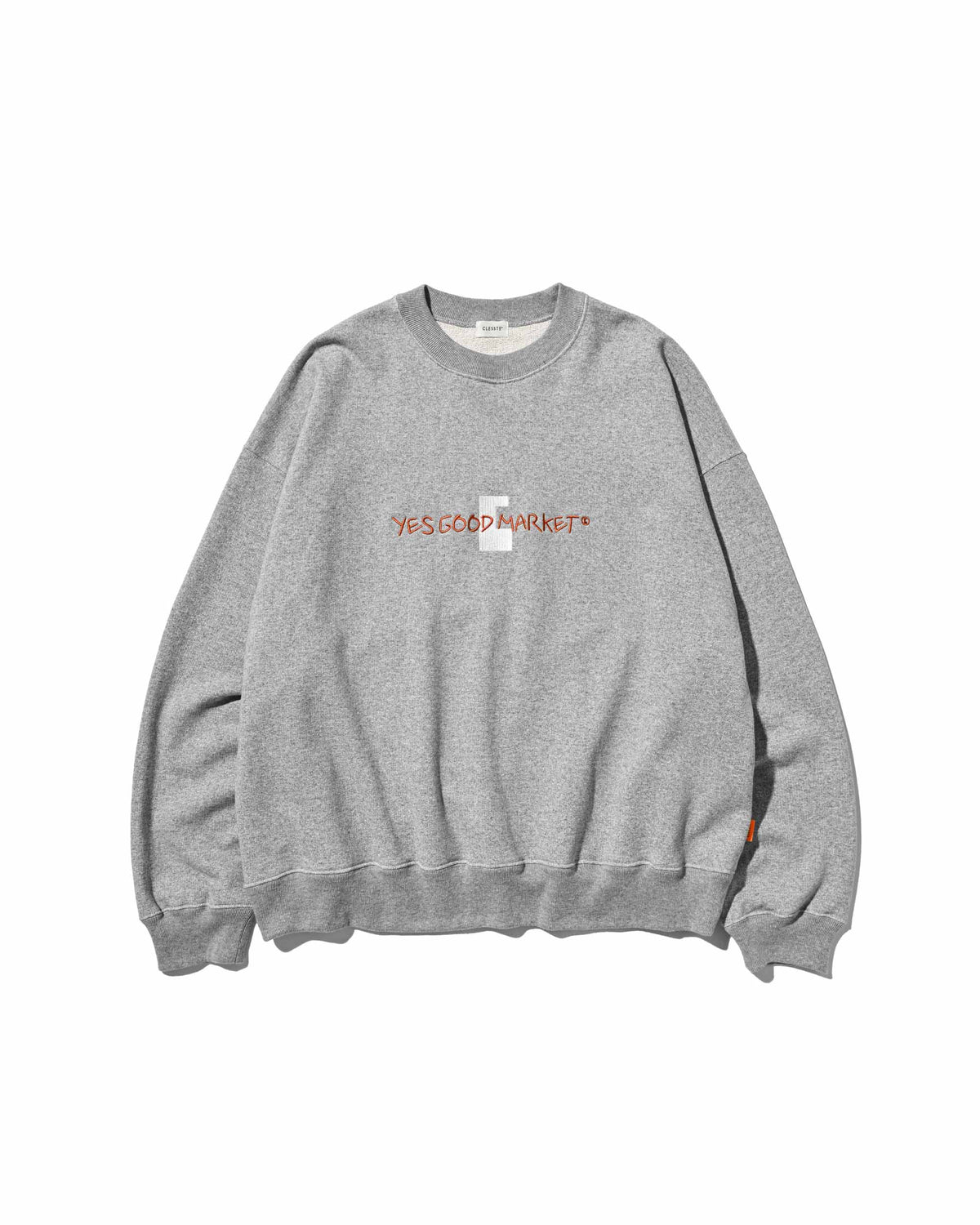 【10.4 SUN 20:00- IN STOCK】【LIMITED】 “C×YES GOOD MARKET"  L/S SWEATSHIRT (TOP GRAY)