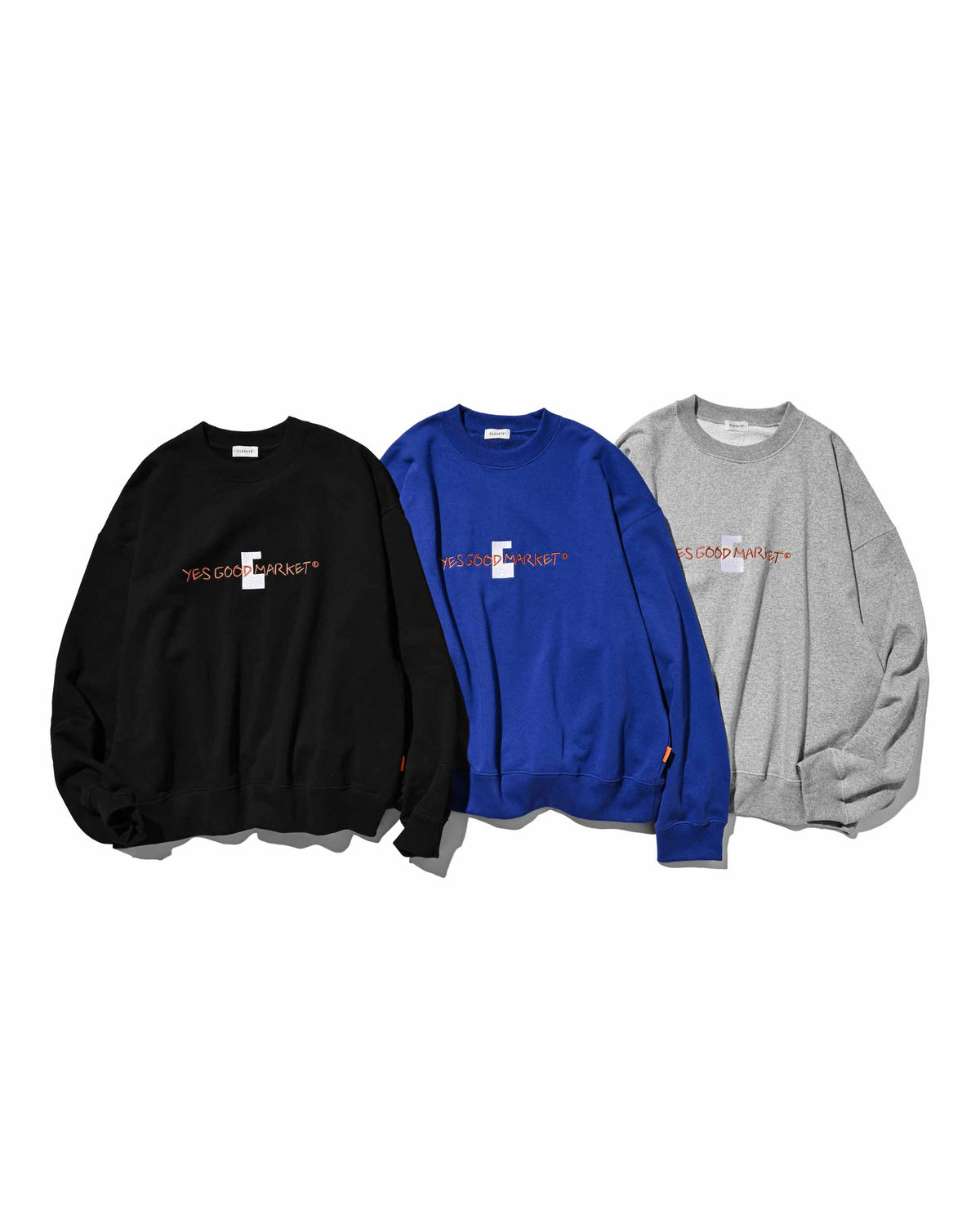 【10.4 SUN 20:00- IN STOCK】【LIMITED】 “C×YES GOOD MARKET"  L/S SWEATSHIRT (TOP GRAY)