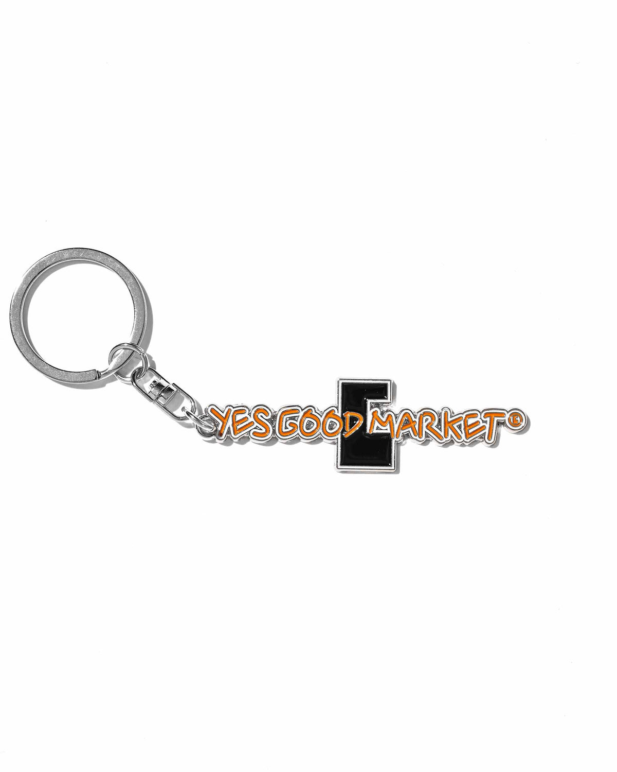 【10.4 SUN 20:00- IN STOCK】【LIMITED】'“C×YES GOOD MARKET"LOGO KEY HOLDER (ORANGE×BLACK)