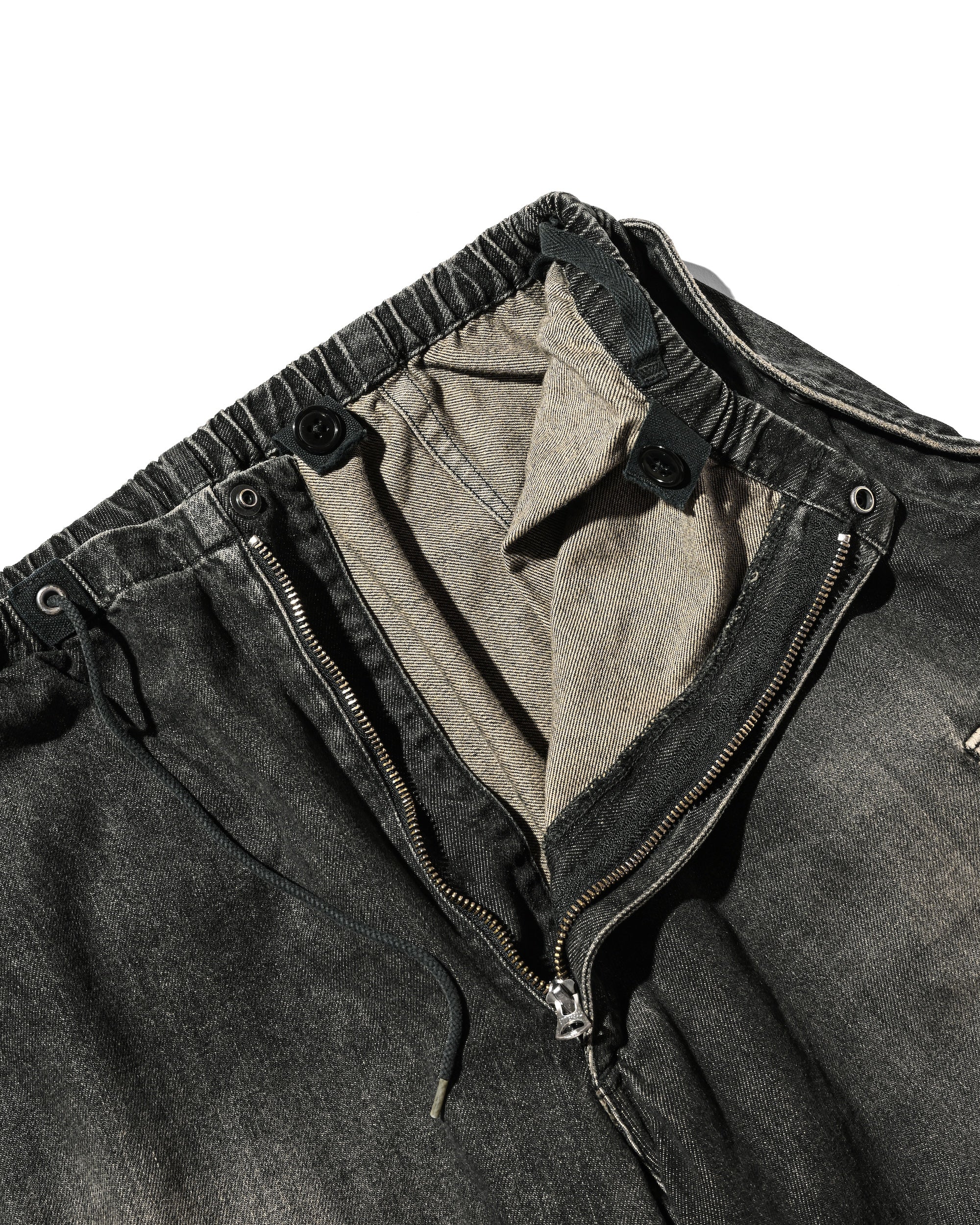 【9.13 SAT 20:00- IN STOCK】VINTAGE DYED SELVEDGE DENIM M-51 ARCTIC TROUSERS (VINTAGE BLACK)