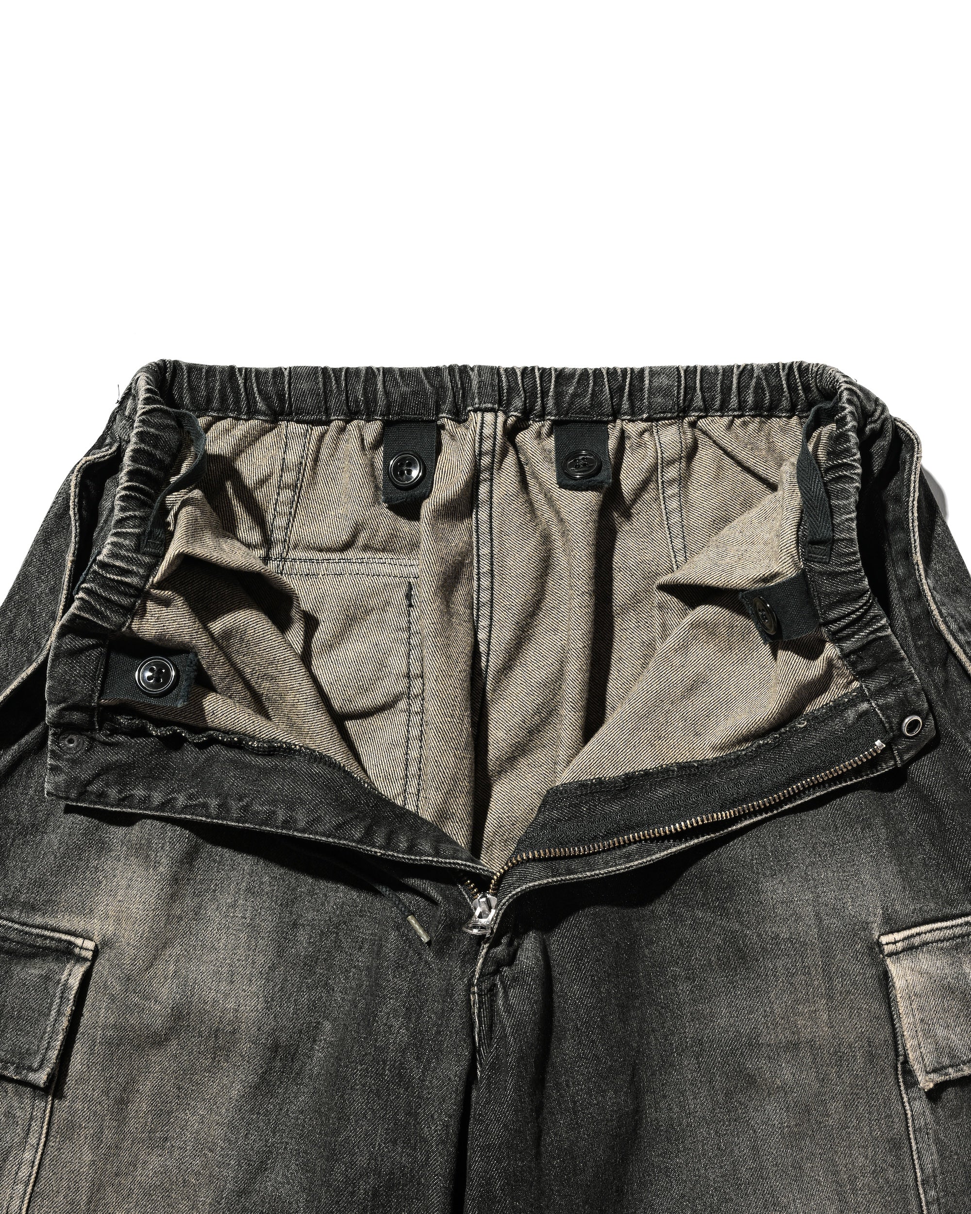 【9.13 SAT 20:00- IN STOCK】VINTAGE DYED SELVEDGE DENIM M-51 ARCTIC TROUSERS (VINTAGE BLACK)