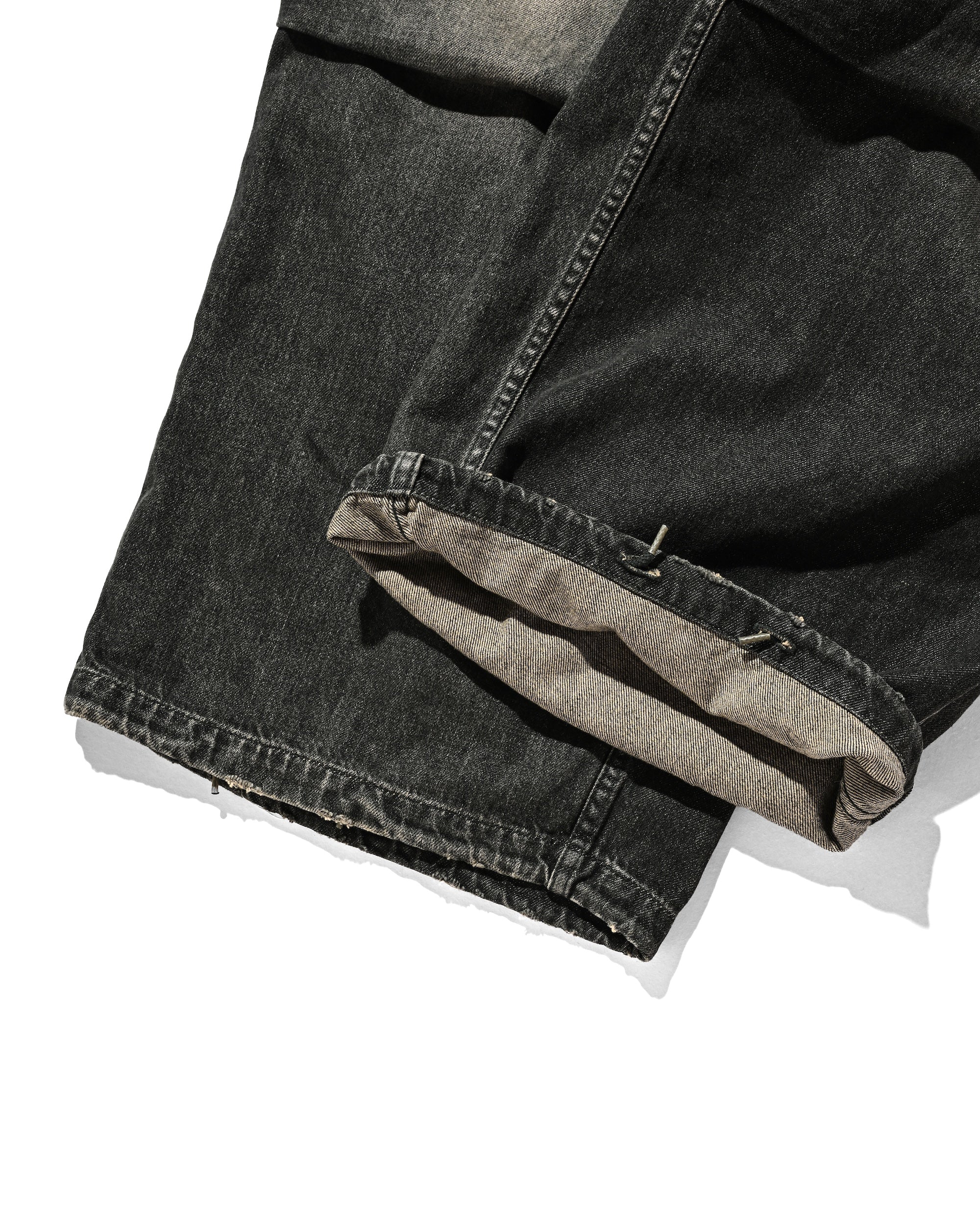 【9.13 SAT 20:00- IN STOCK】VINTAGE DYED SELVEDGE DENIM M-51 ARCTIC TROUSERS (VINTAGE BLACK)