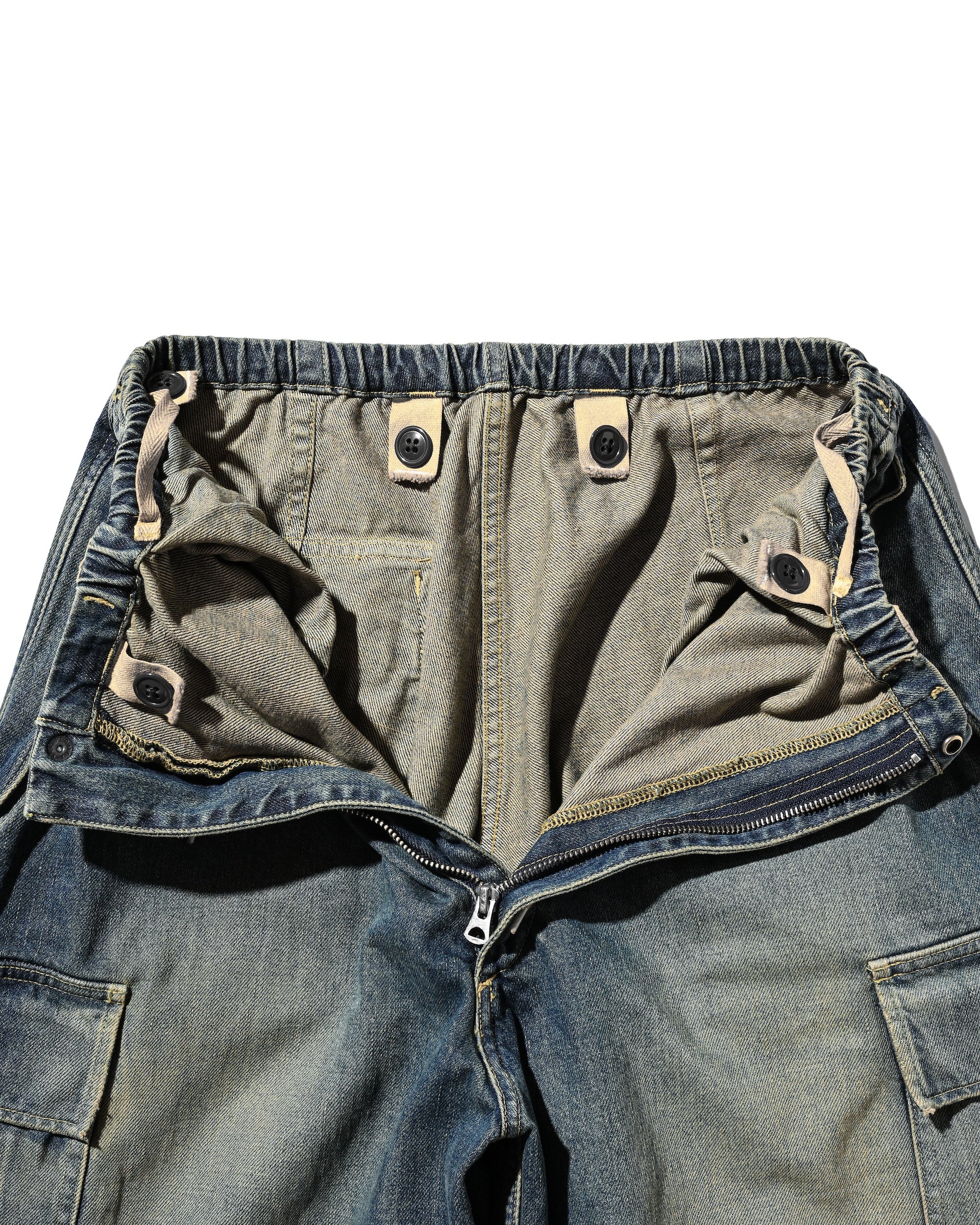 【9.13 SAT 20:00- IN STOCK】VINTAGE DYED SELVEDGE DENIM M-51 ARCTIC TROUSERS (VINTAGE INDIGO)