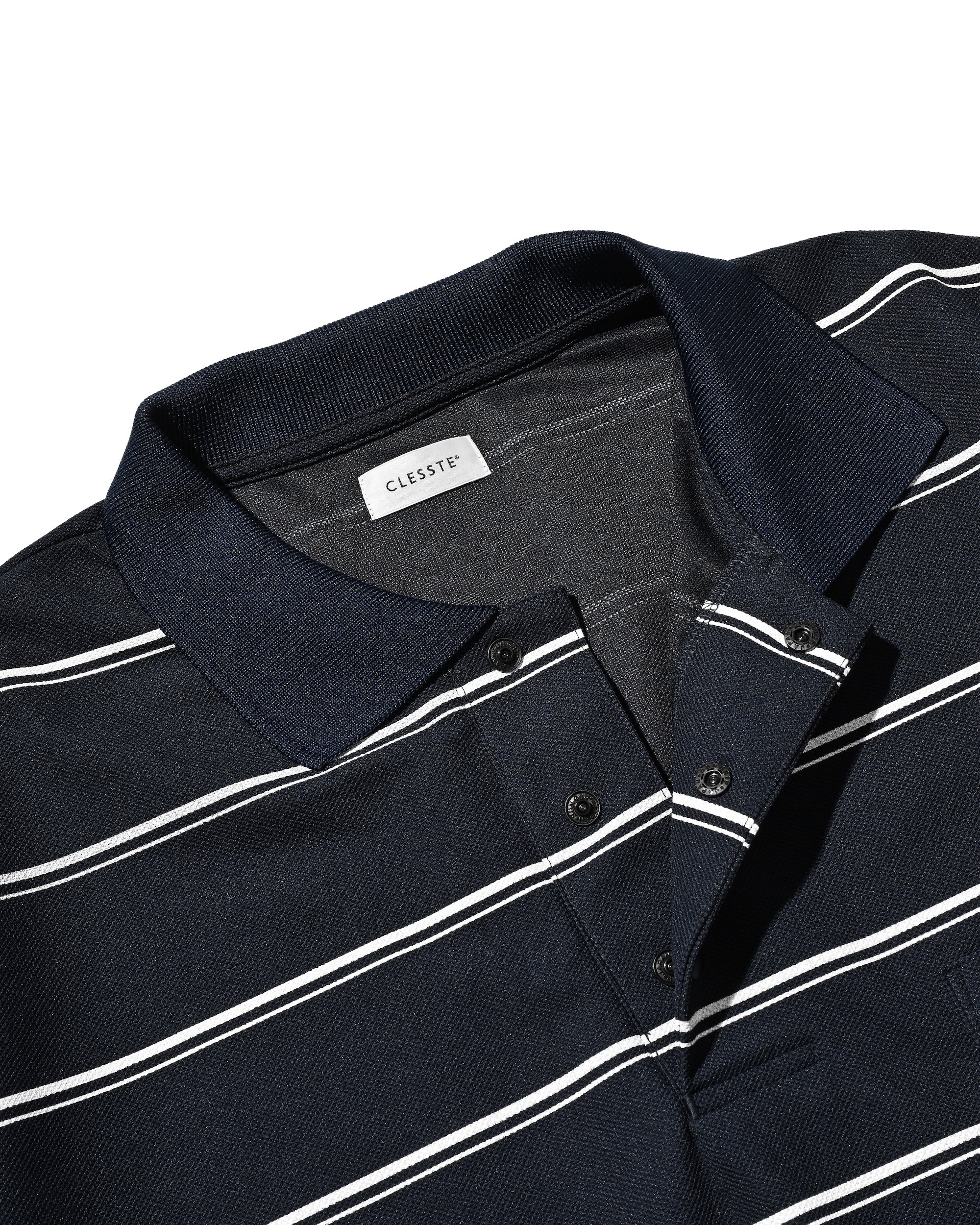 5.23 SAT 20:00- IN STOCK】THICK/THIN STRIPE ACTIVE CITY POLO S/S SHIRT