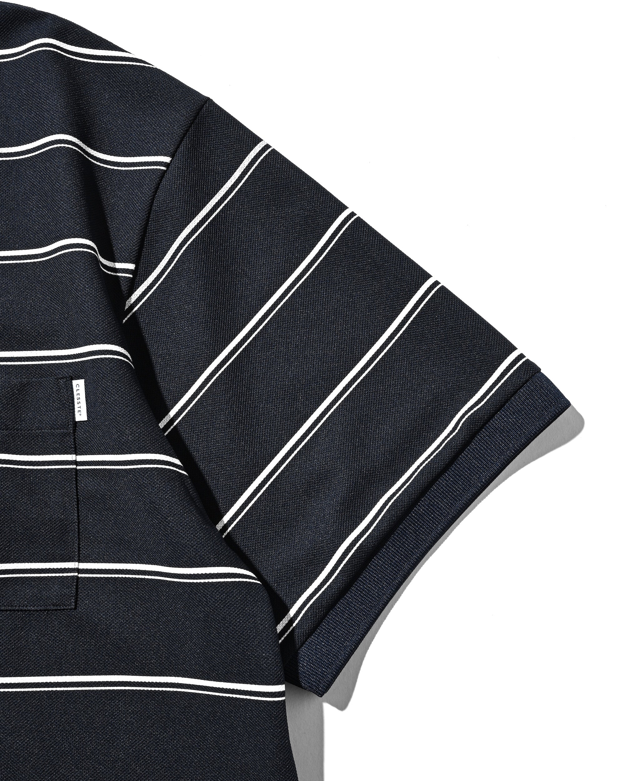 5.23 SAT 20:00- IN STOCK】THICK/THIN STRIPE ACTIVE CITY POLO S/S SHIRT