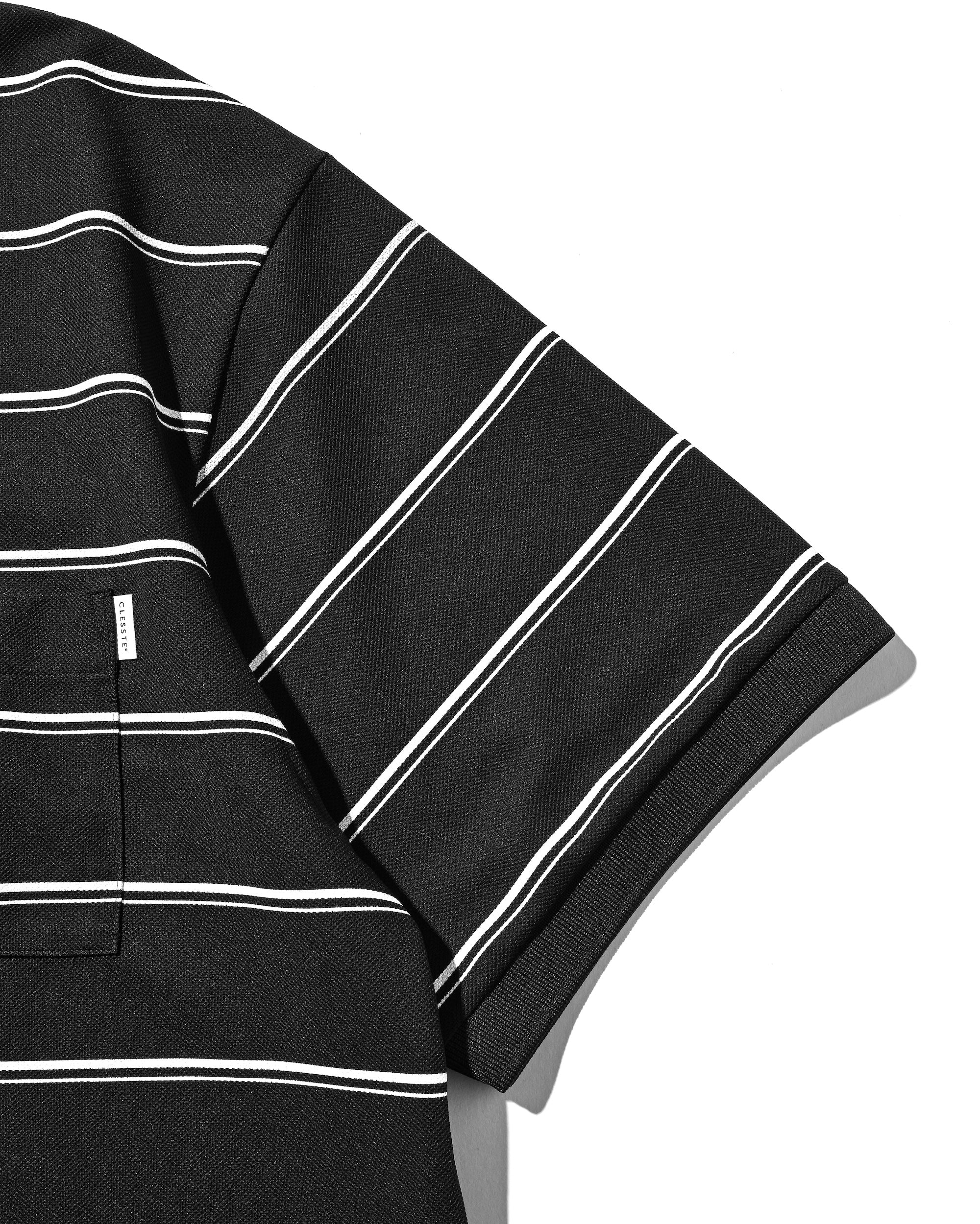5.23 SAT 20:00- IN STOCK】THICK/THIN STRIPE ACTIVE CITY POLO S/S SHIRT