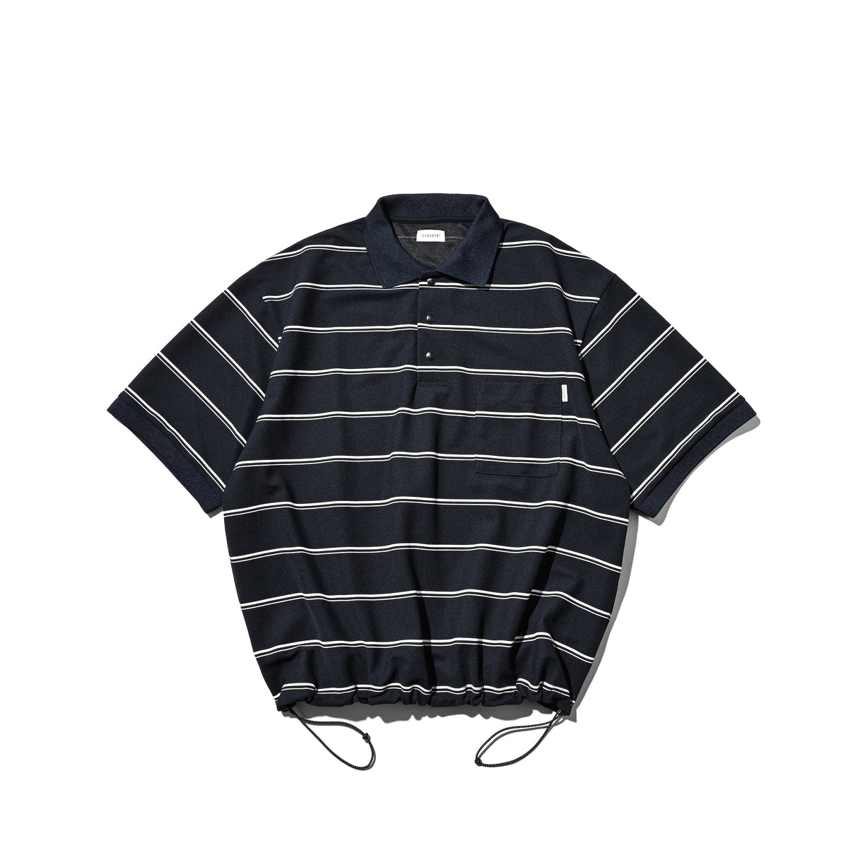 THICK/THIN STRIPE ACTIVE CITY POLO S/S SHIRTS(NAVY)