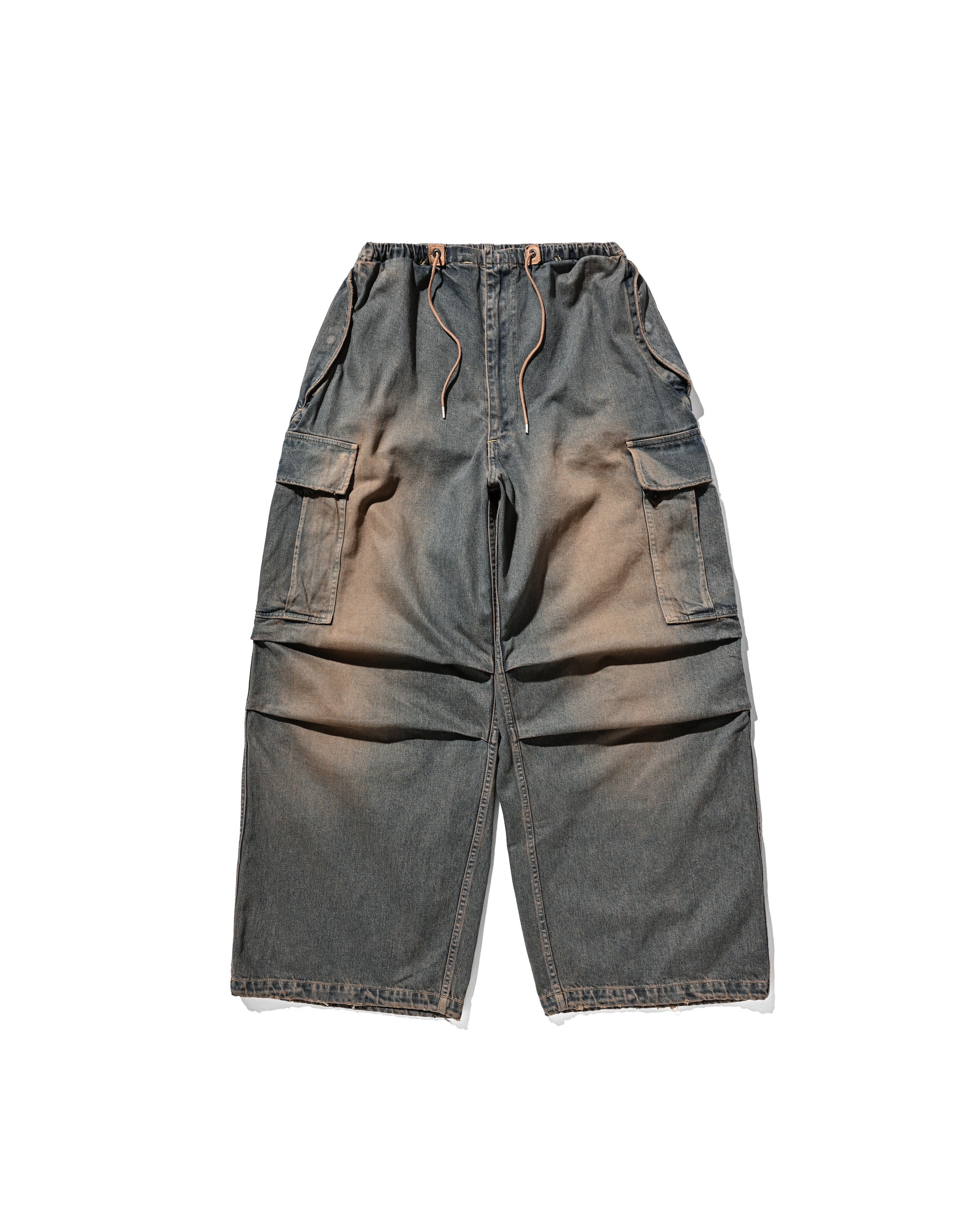 【9.13 SAT 20:00- IN STOCK】VINTAGE DYED SELVEDGE DENIM M-51 ARCTIC TROUSERS (VINTAGE BROWN)