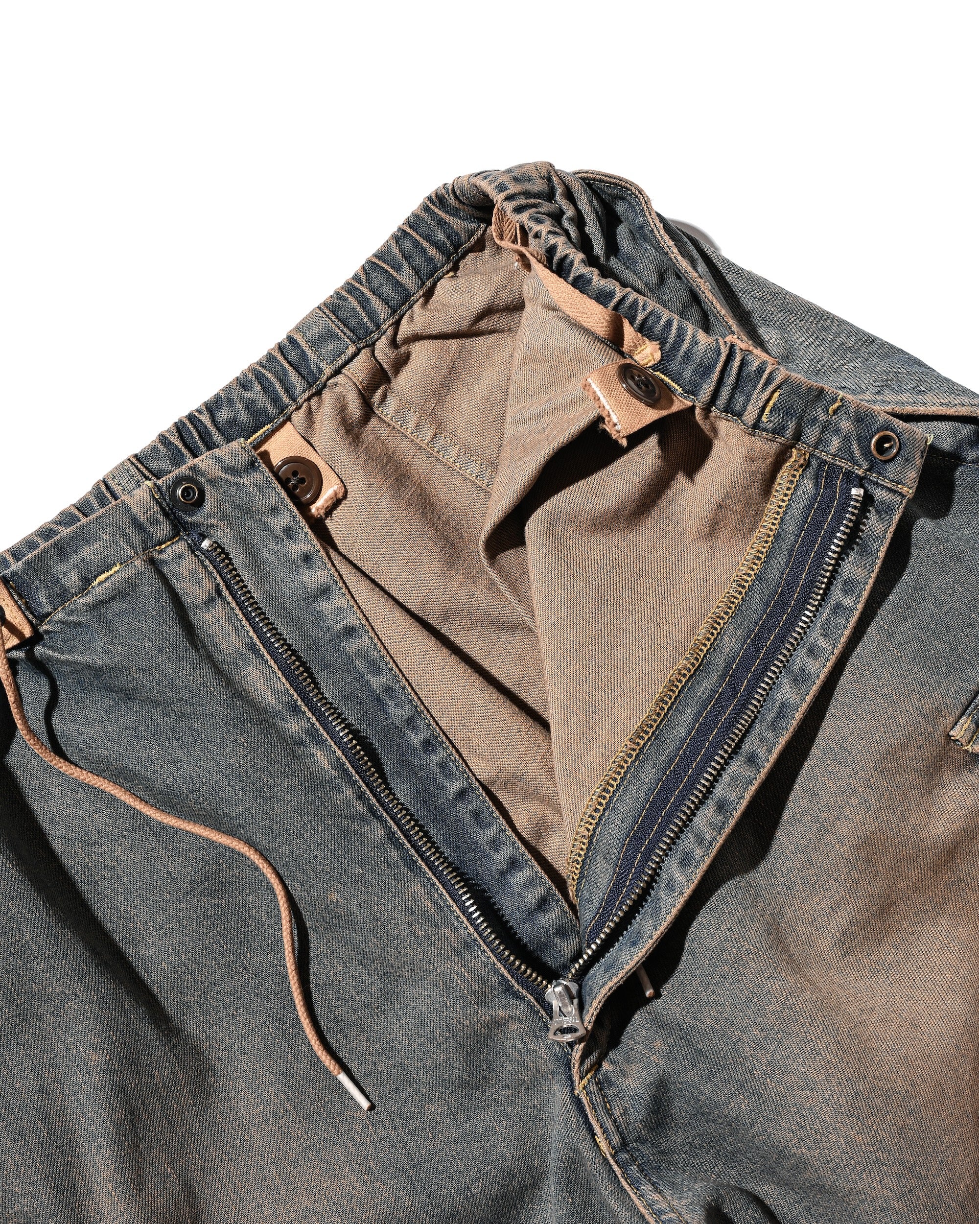 【9.13 SAT 20:00- IN STOCK】VINTAGE DYED SELVEDGE DENIM M-51 ARCTIC TROUSERS (VINTAGE BROWN)