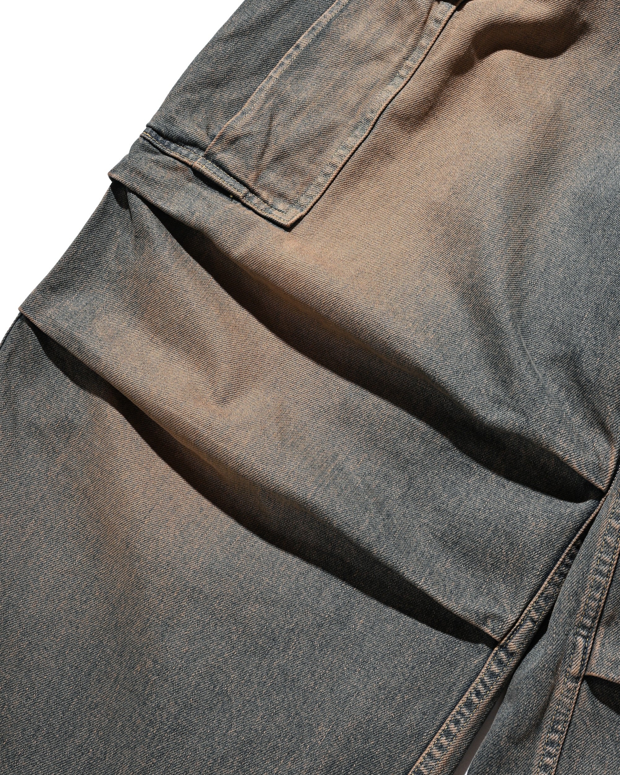 【9.13 SAT 20:00- IN STOCK】VINTAGE DYED SELVEDGE DENIM M-51 ARCTIC TROUSERS (VINTAGE BROWN)