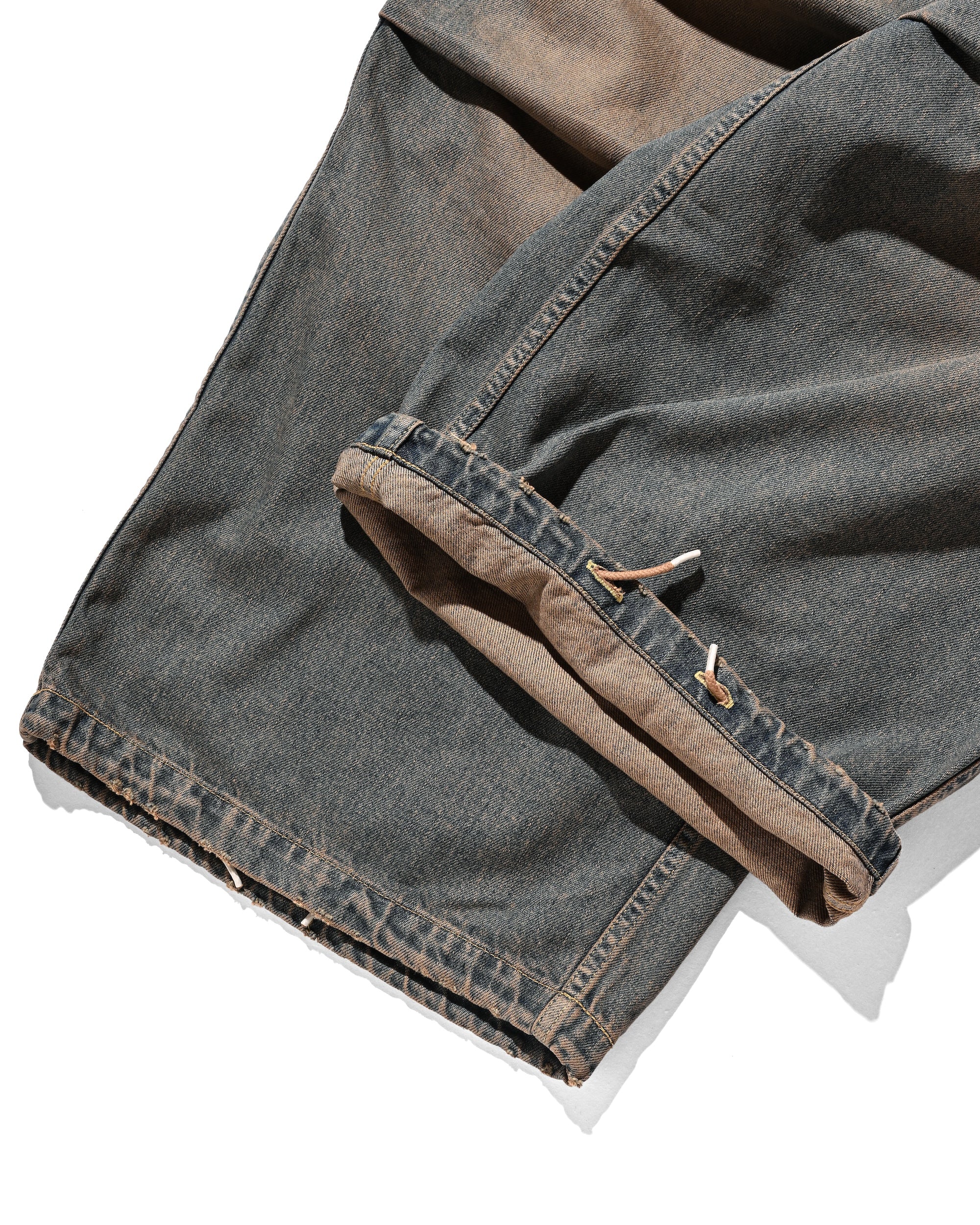【9.13 SAT 20:00- IN STOCK】VINTAGE DYED SELVEDGE DENIM M-51 ARCTIC TROUSERS (VINTAGE BROWN)
