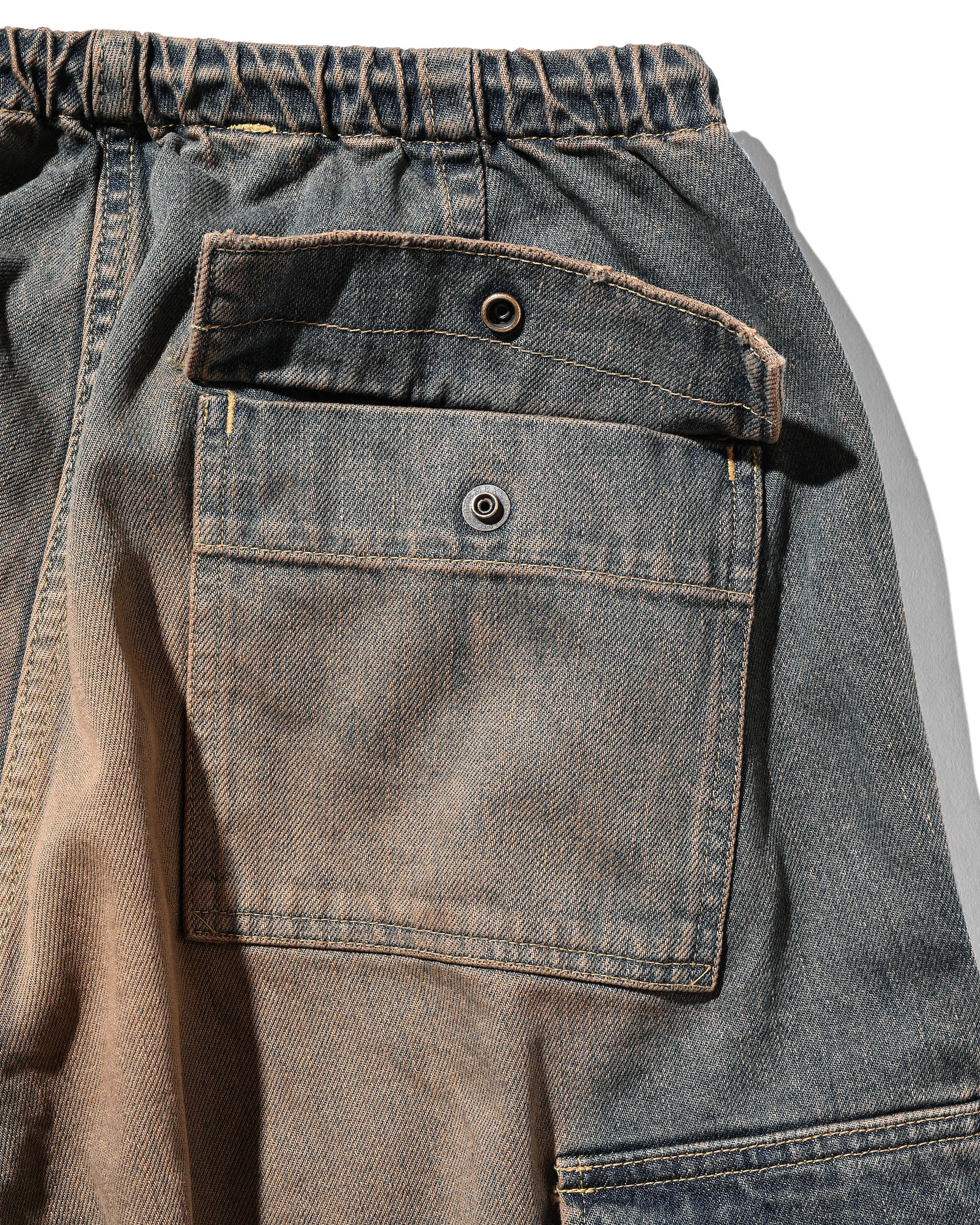 【9.13 SAT 20:00- IN STOCK】VINTAGE DYED SELVEDGE DENIM M-51 ARCTIC TROUSERS (VINTAGE BROWN)