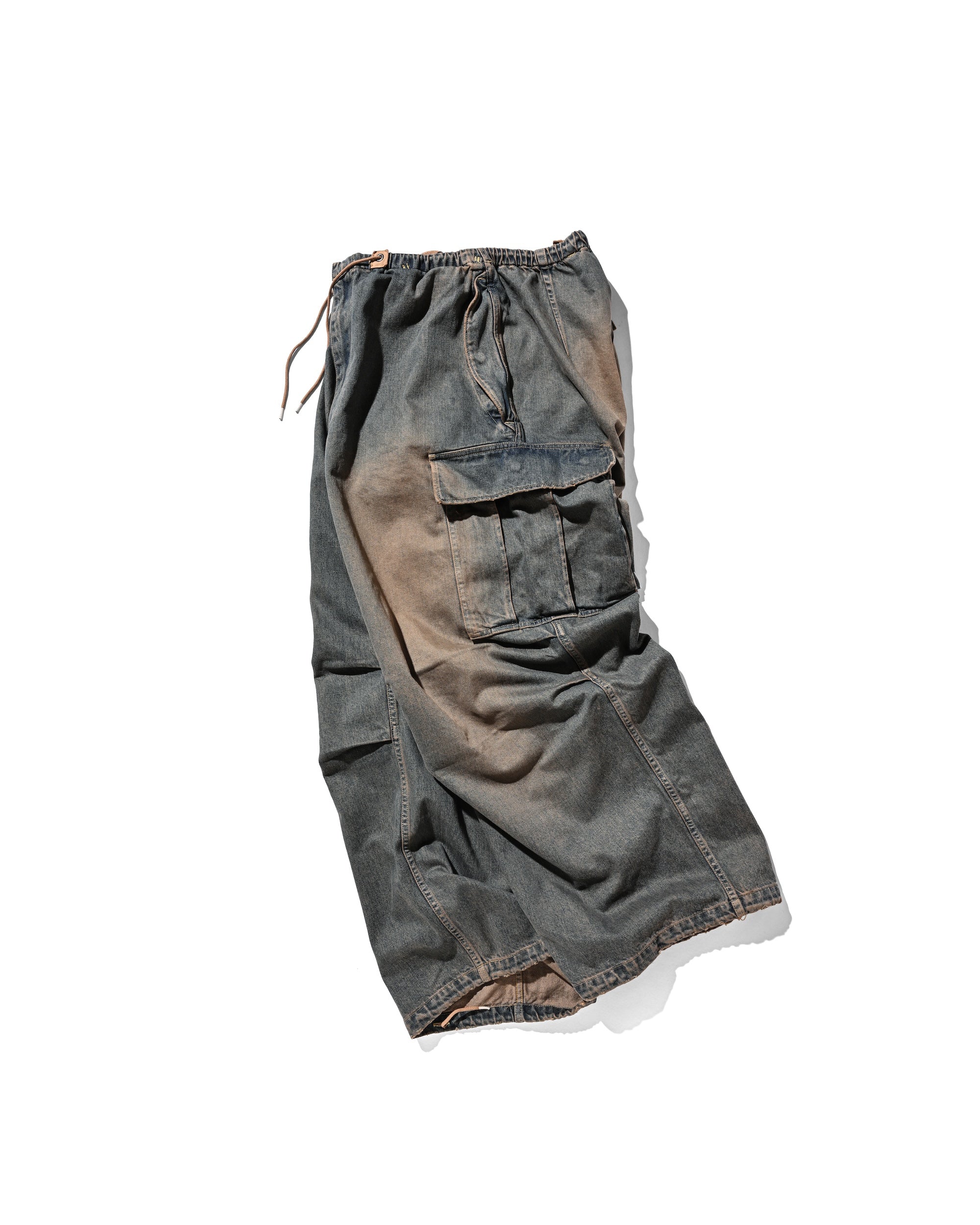 【9.13 SAT 20:00- IN STOCK】VINTAGE DYED SELVEDGE DENIM M-51 ARCTIC TROUSERS (VINTAGE BROWN)