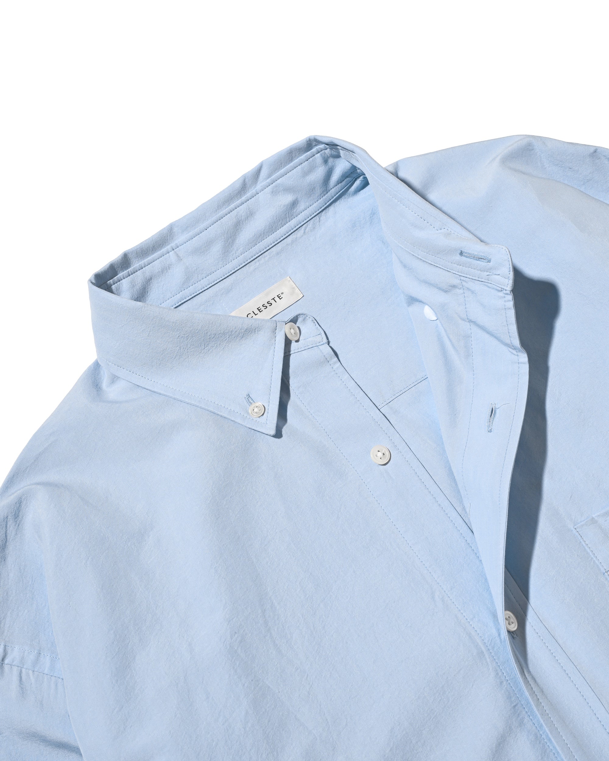 VENTILATION L/S B.D.SHIRT (SAX BLUE)