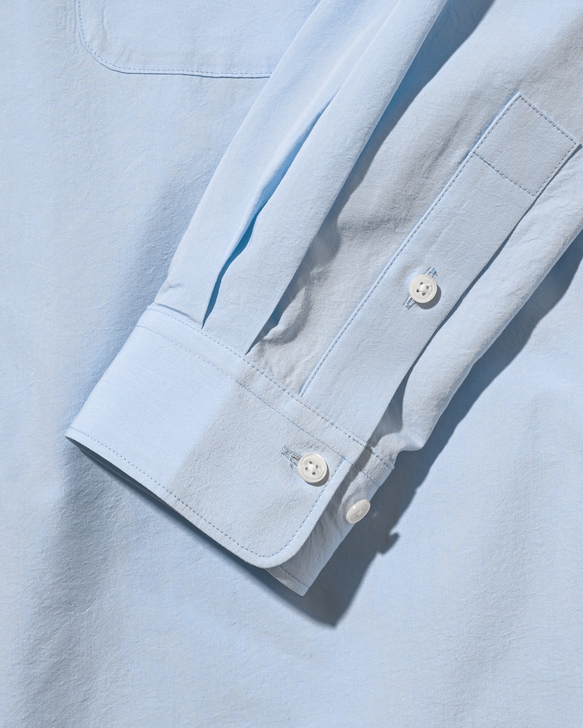 VENTILATION L/S B.D.SHIRT (SAX BLUE)