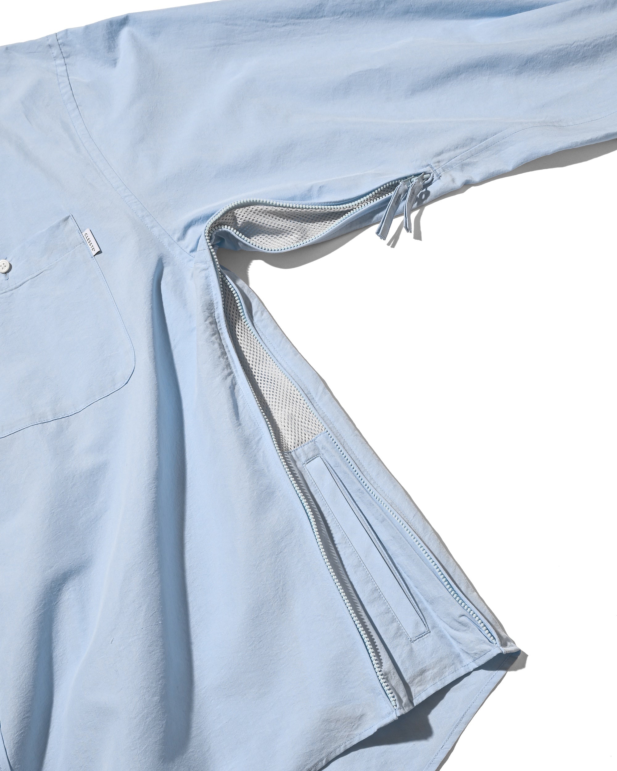 VENTILATION L/S B.D.SHIRT (SAX BLUE)