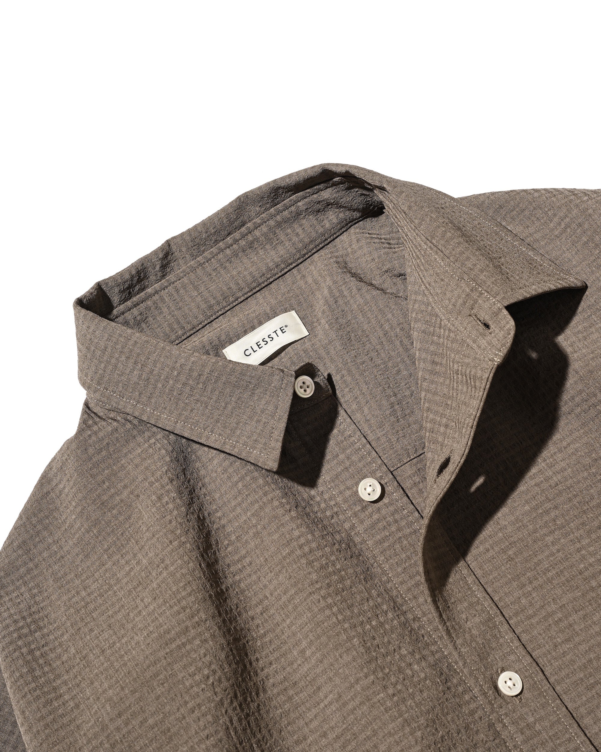 【4.29 WED 20:00 IN STOCK】SHADOW GINGHAM CHECK EVERYDAY L/S SHIRT (BEIGE)