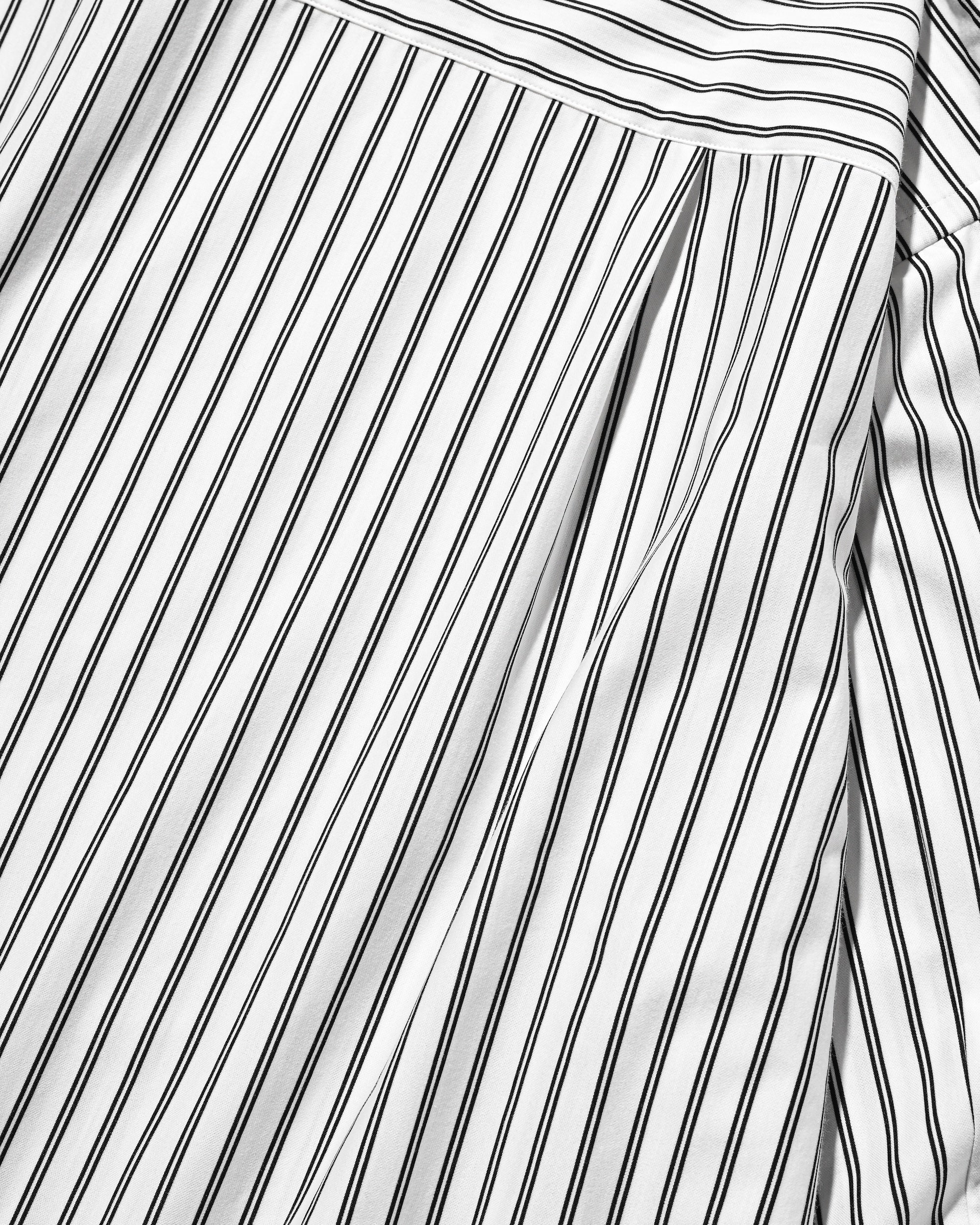 【9.17 WED 20:00- IN STOCK】46G KNIT EVERYDAY L/S SHIRT (WHITE STRIPE)